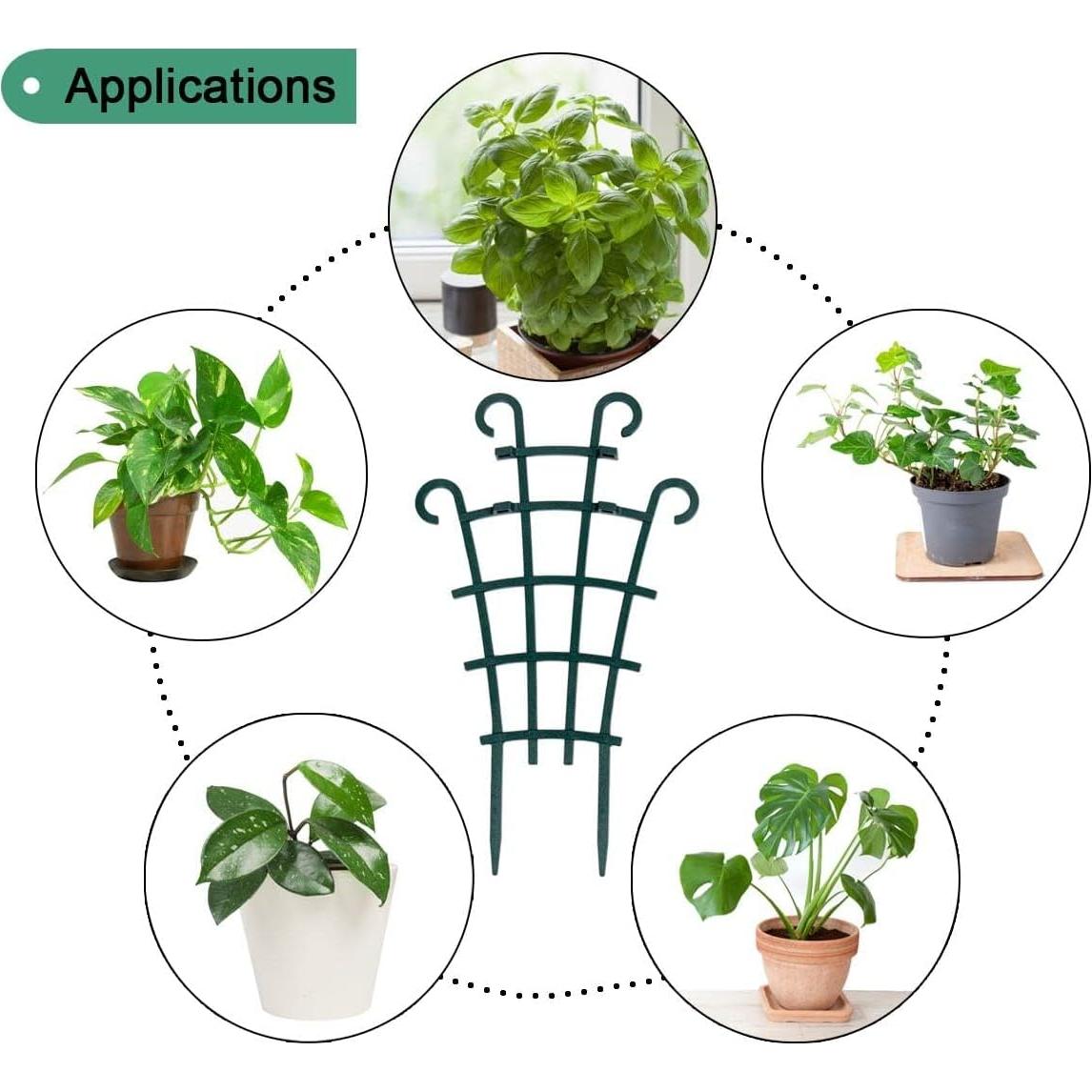 Trellis para Plantas Trepadoras UWIOFF - Paquete de 4, 26 cm