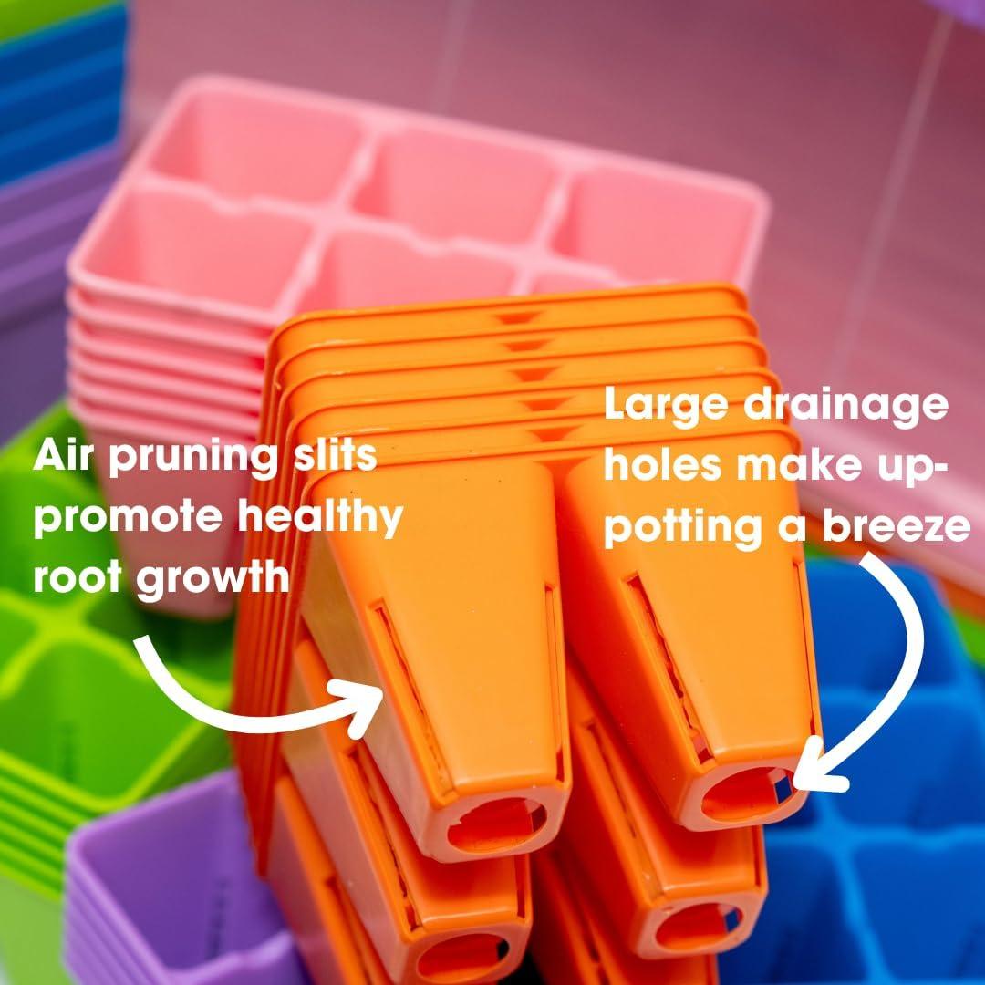 Kit de Inicio de Semillas Bootstrap Farmer Negro con Domos