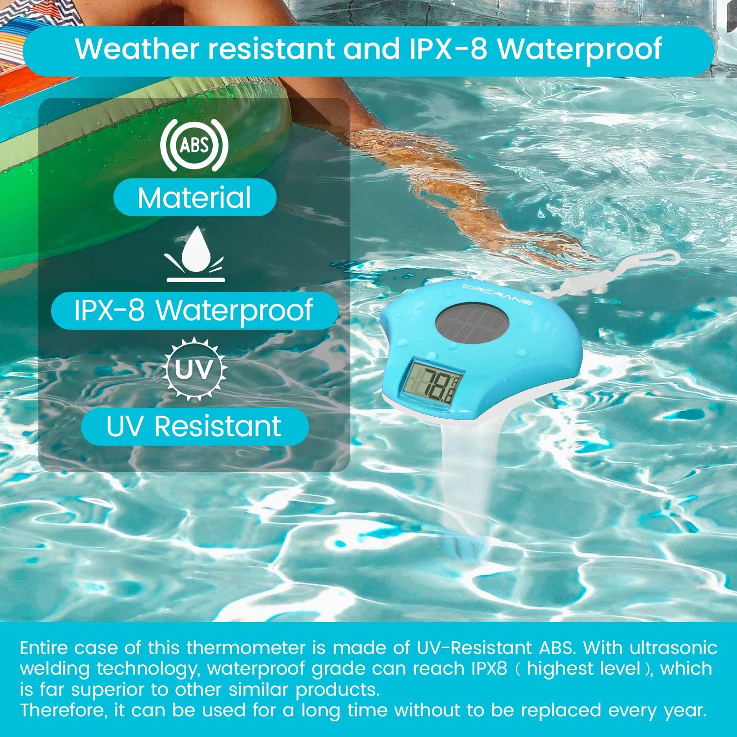 Termómetro Digital Solar Circrane para Piscina y Spa IPX-8