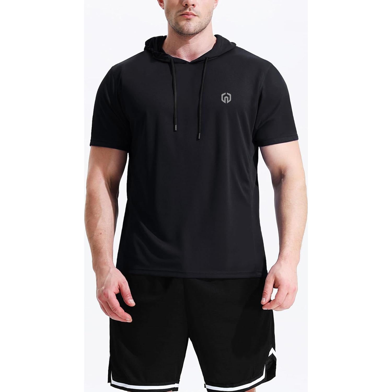 Camiseta Deportiva Neleus Sin Mangas 3X-Large Negro/Gris/Azul