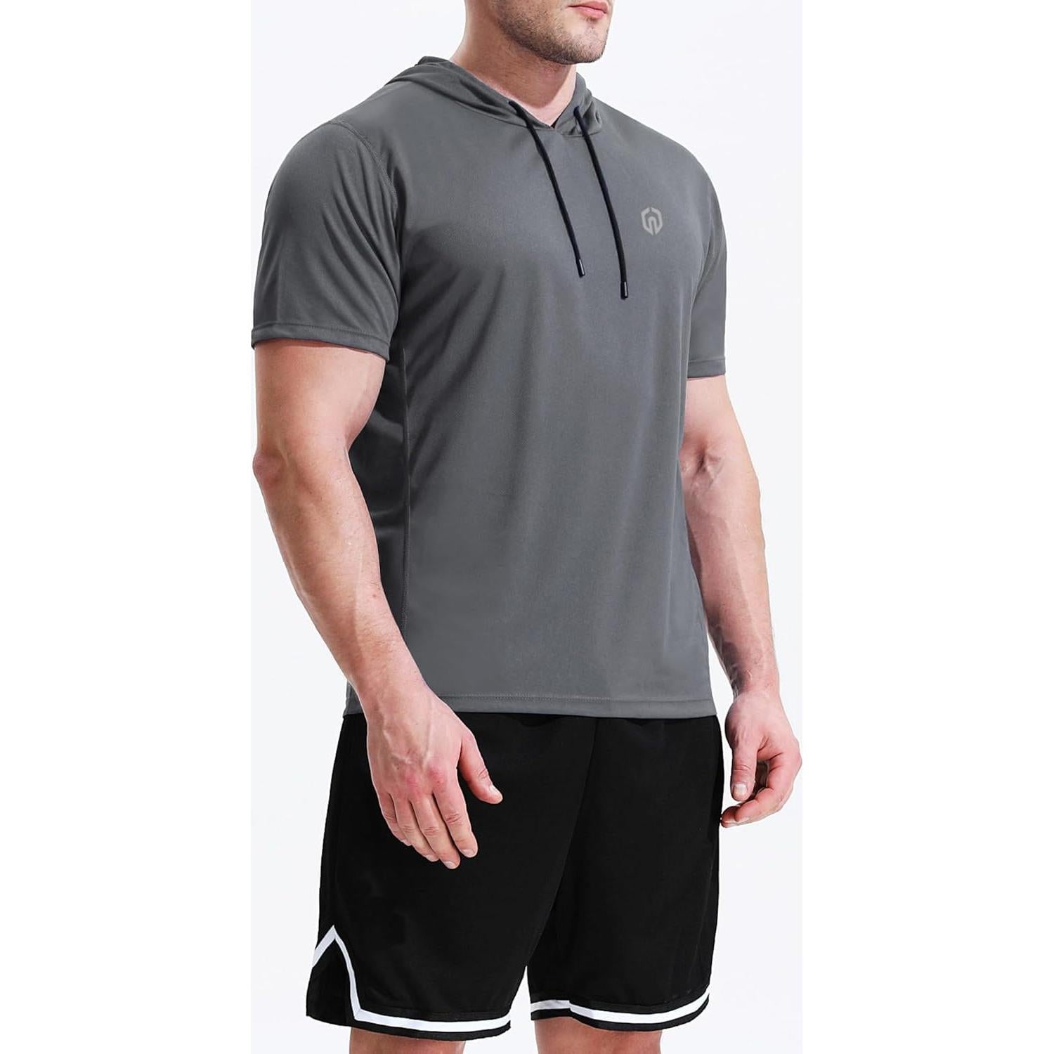 Camiseta Deportiva Neleus Sin Mangas 3X-Large Negro/Gris/Azul