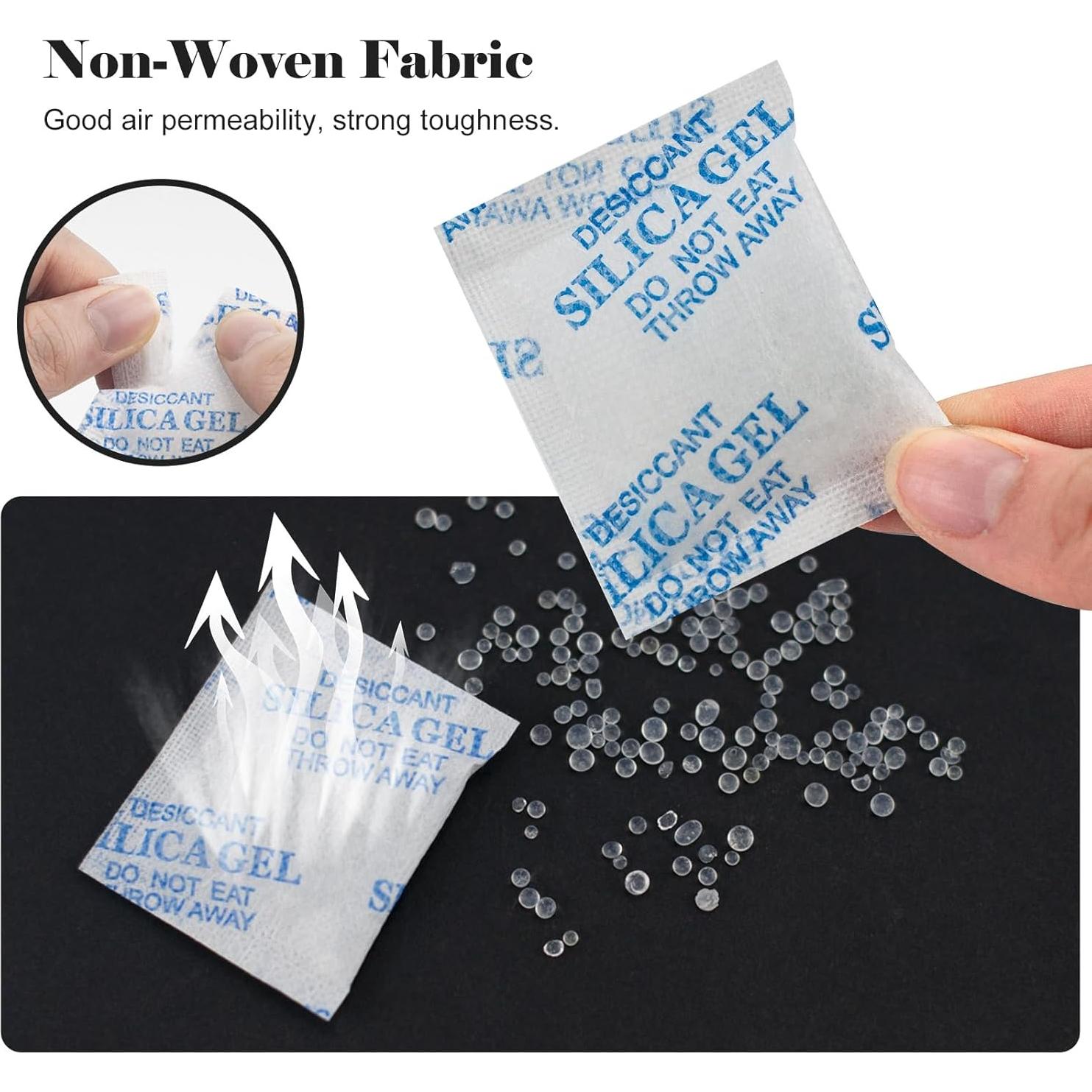 60 Paquetes de Gel de Silica Deshidratante ODDIER 3g