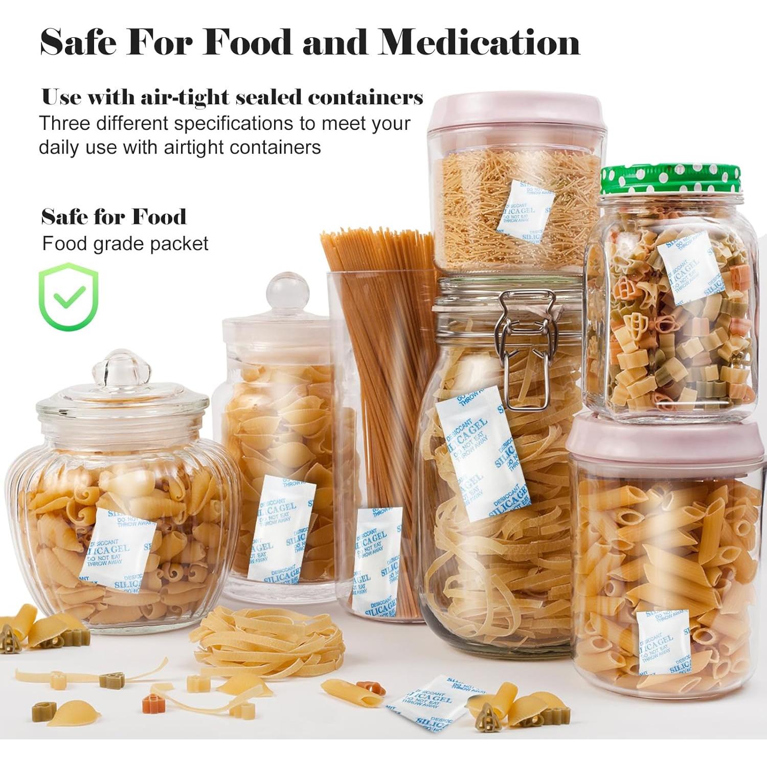 60 Paquetes de Gel de Silica Deshidratante ODDIER 3g