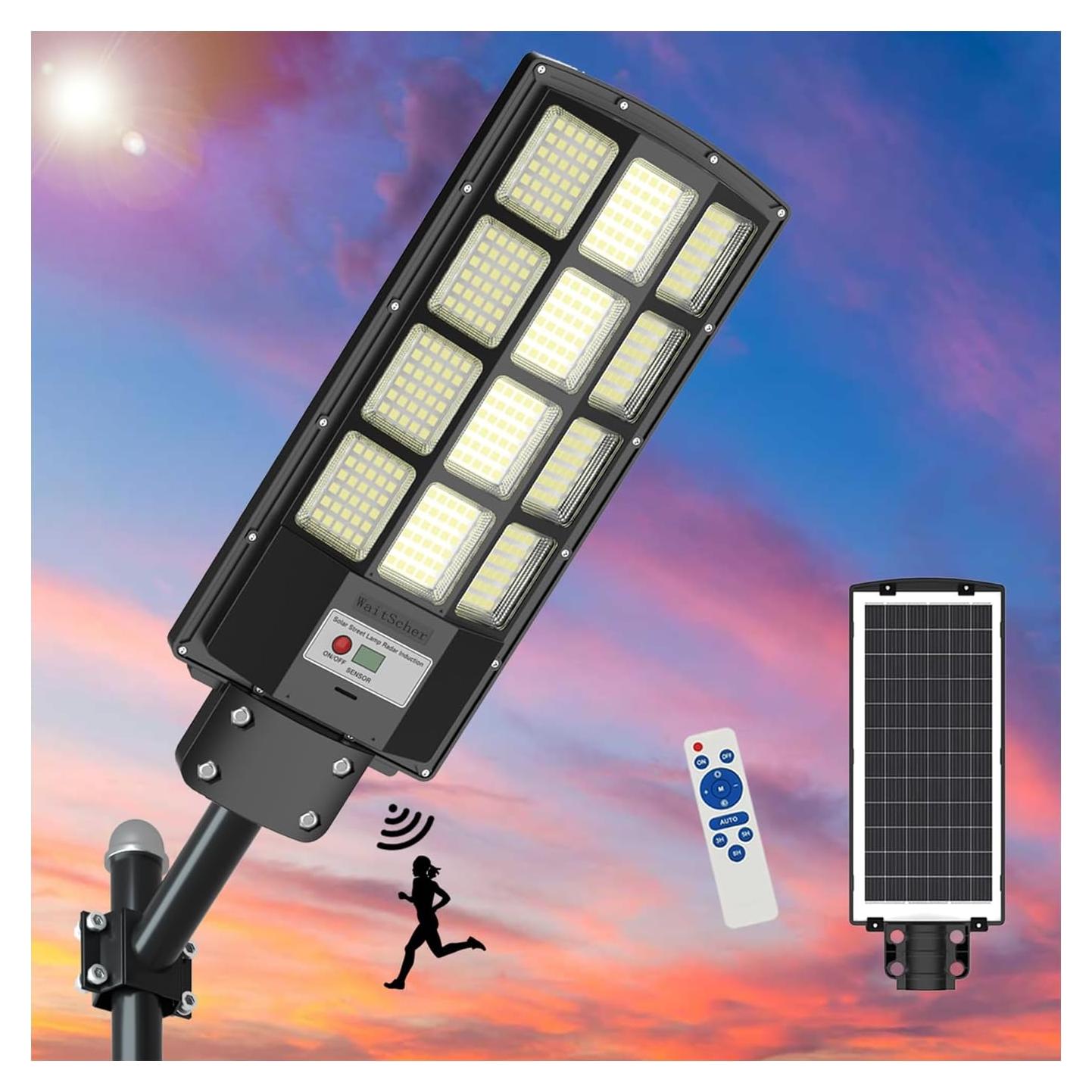 Luz Solar de Inundación 3000W WaitScher con Sensor de Movimiento