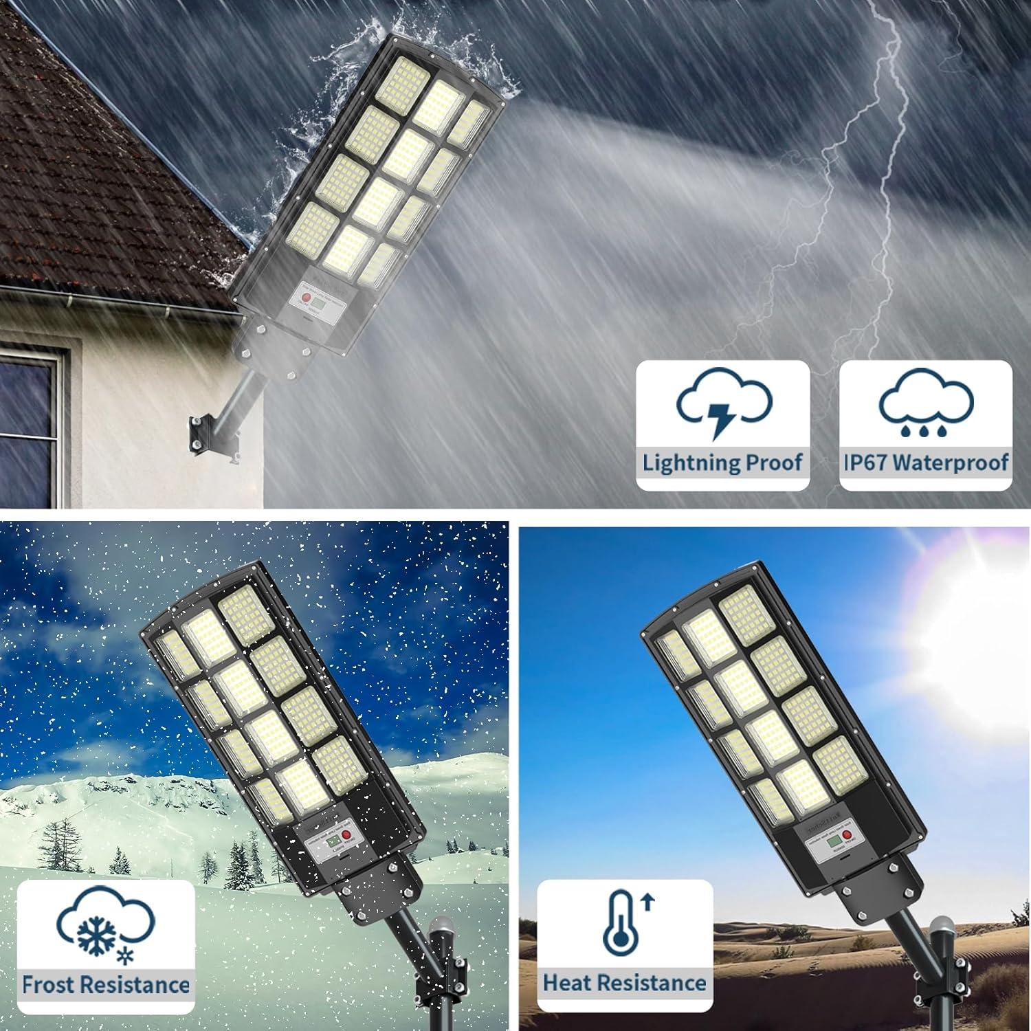 Luz Solar de Inundación 3000W WaitScher con Sensor de Movimiento