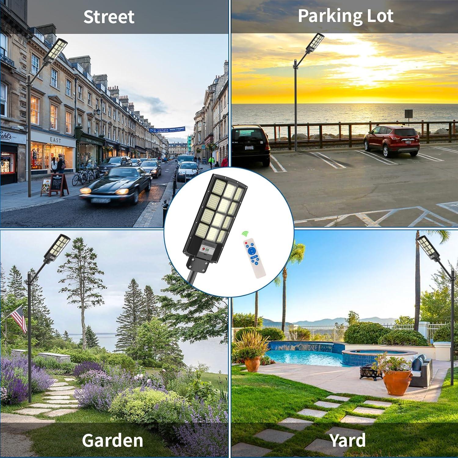 Luz Solar de Inundación 3000W WaitScher con Sensor de Movimiento