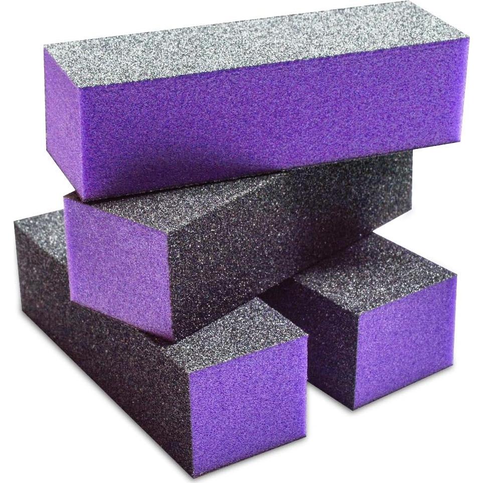 Bloque de Lijado Karlash 10 Pcs 60/100 Púrpura Manicura