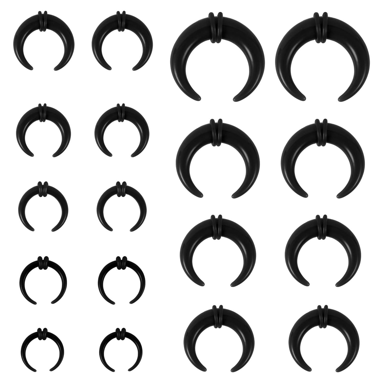 Kit de Expansión de Piercing ZS 9 Pairs Acrílico Hipoalergénico