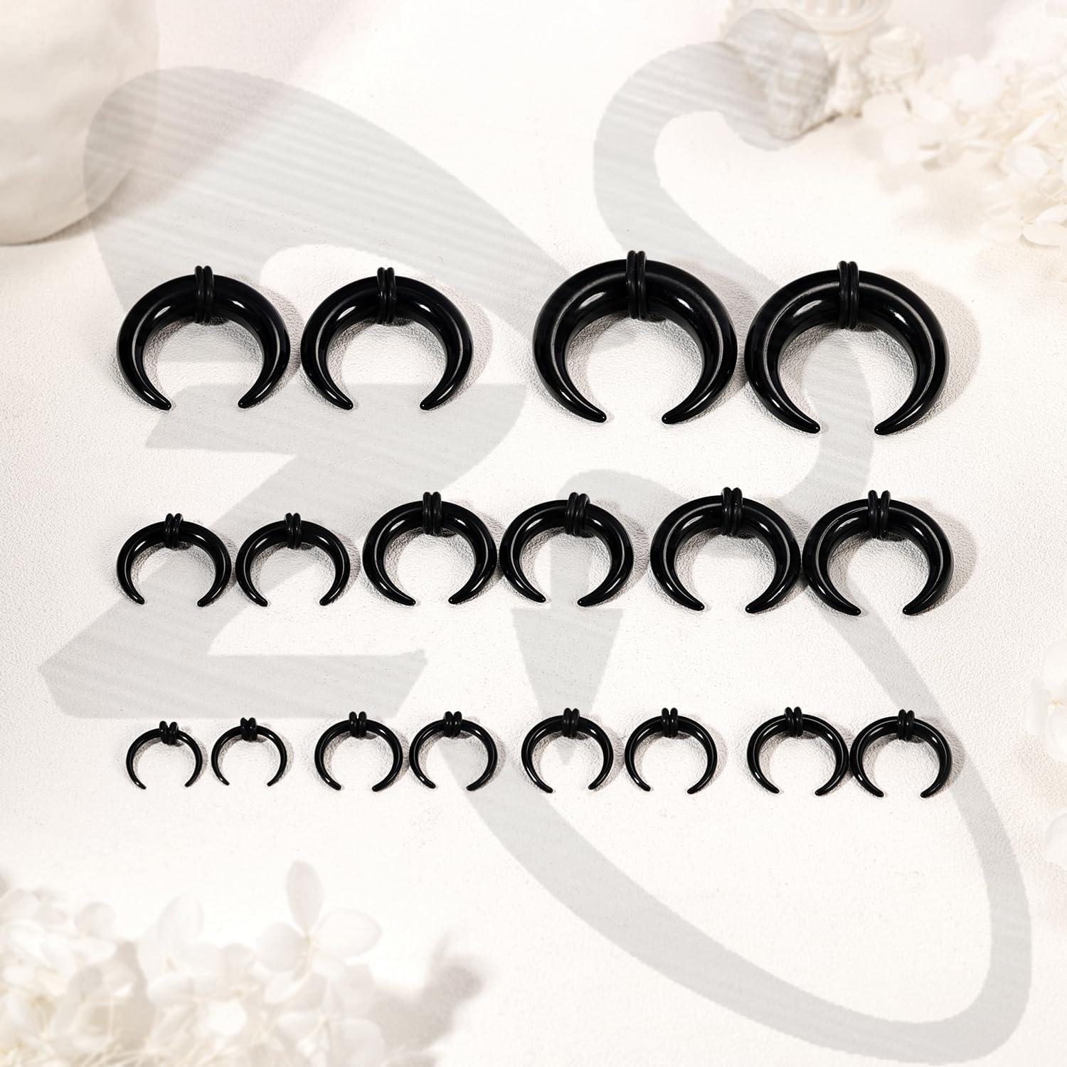 Kit de Expansión de Piercing ZS 9 Pairs Acrílico Hipoalergénico