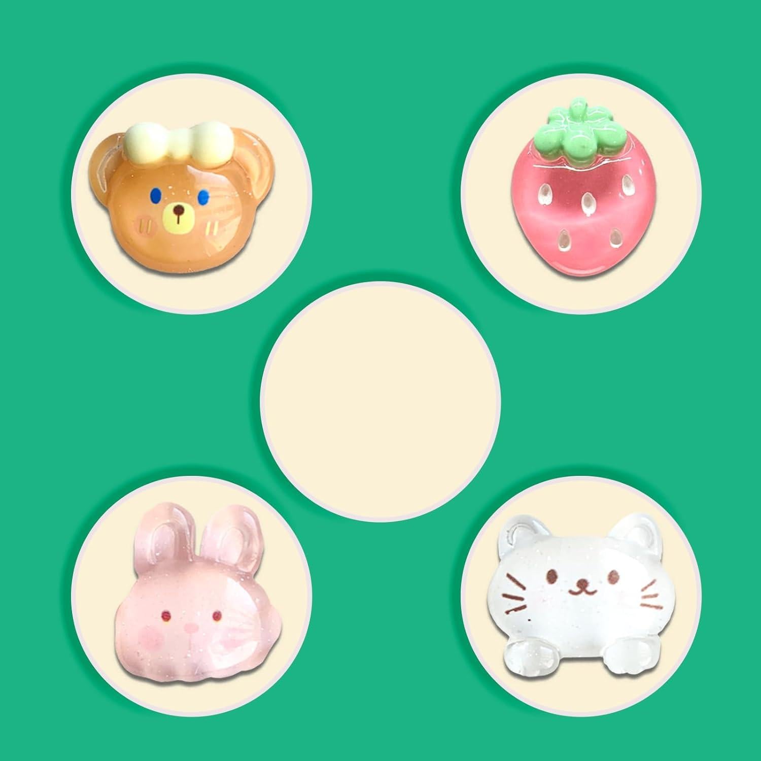 Cute Resin Shoe Charms, Cute Resin Croc Charms Pack for Shoe Decoration