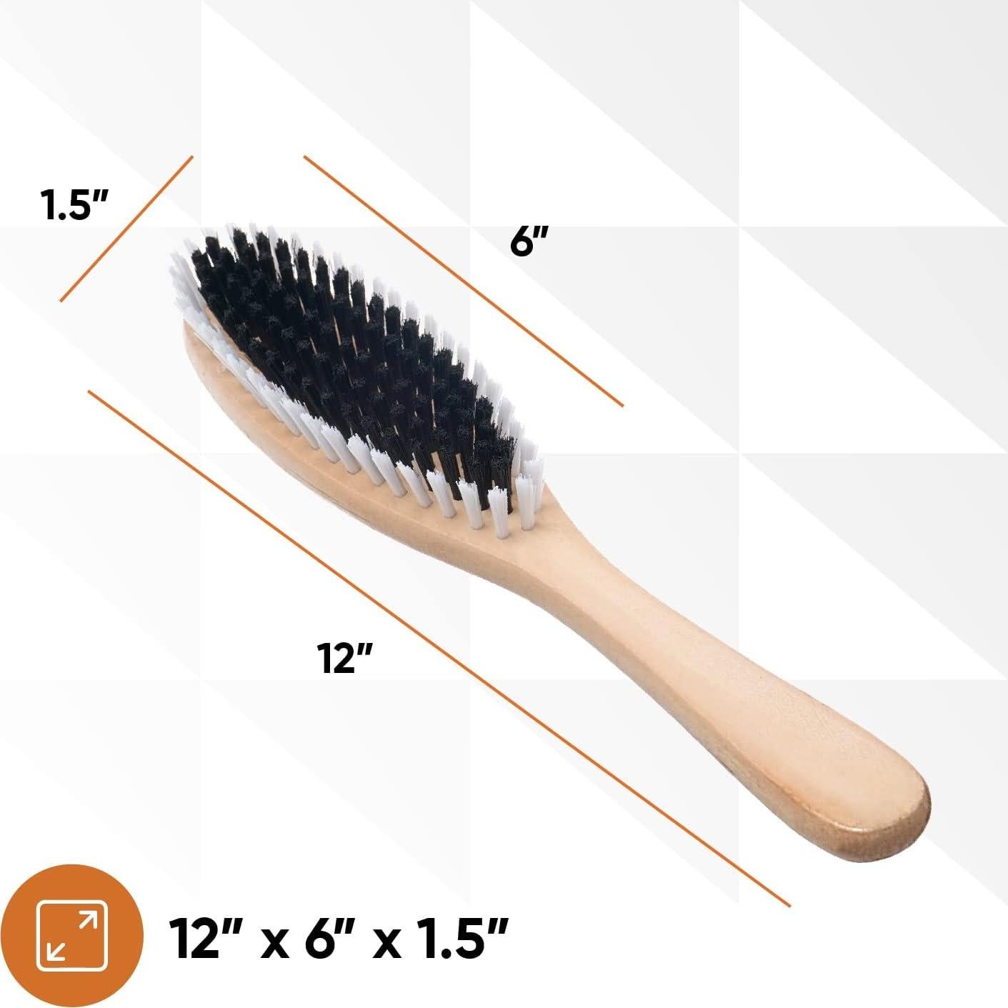 Cepillo de Ropa Superio 29.2cm Mango de Madera Cerdas Resistentes