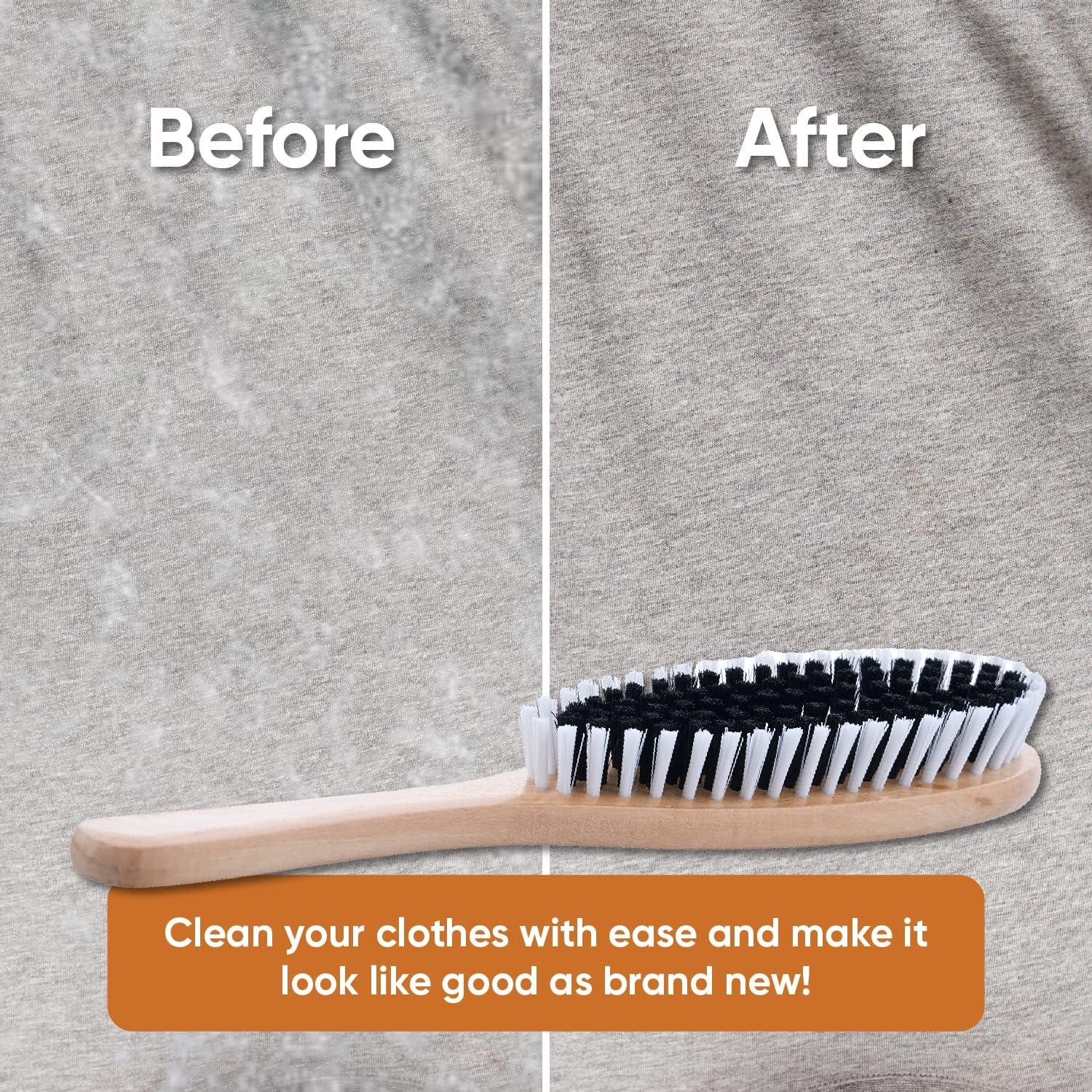 Cepillo de Ropa Superio 29.2cm Mango de Madera Cerdas Resistentes