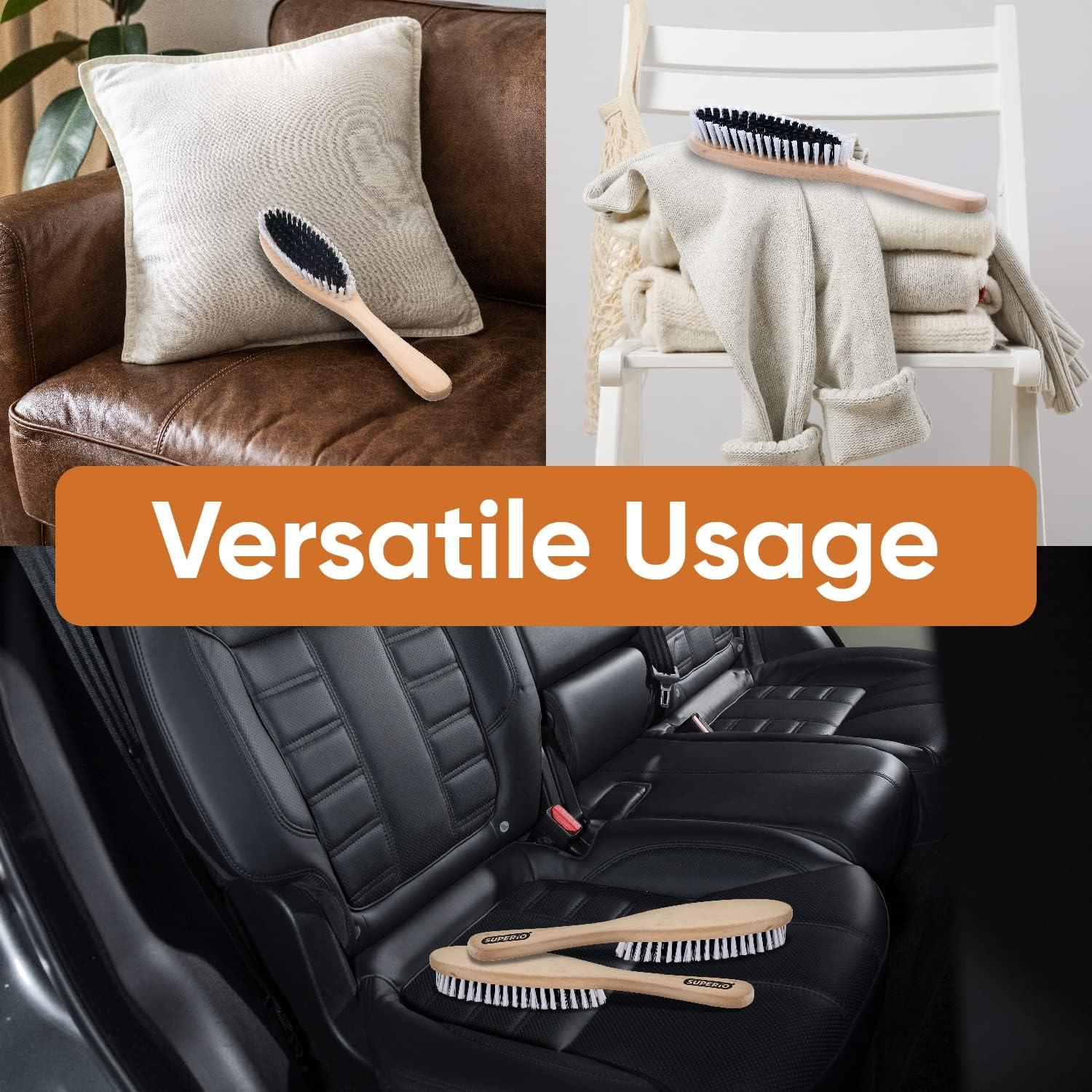 Cepillo de Ropa Superio 29.2cm Mango de Madera Cerdas Resistentes