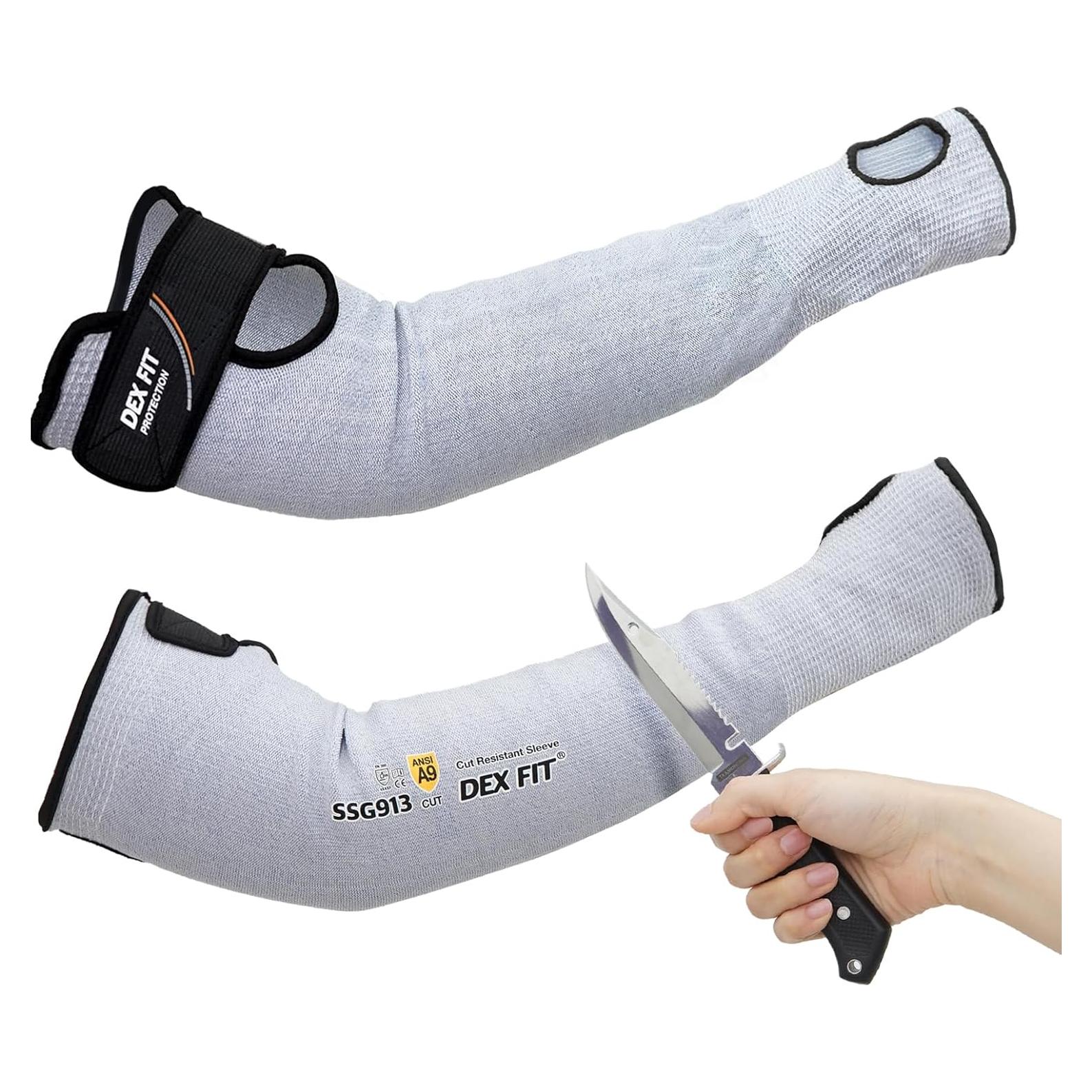 Mangas Resistentes a Cortes DEX FIT SSG913S Azul Mediano