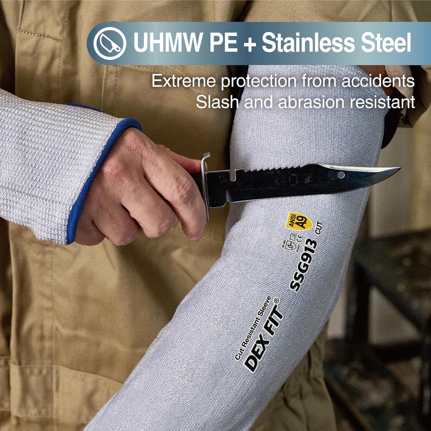 Mangas Resistentes a Cortes DEX FIT SSG913S Azul Mediano