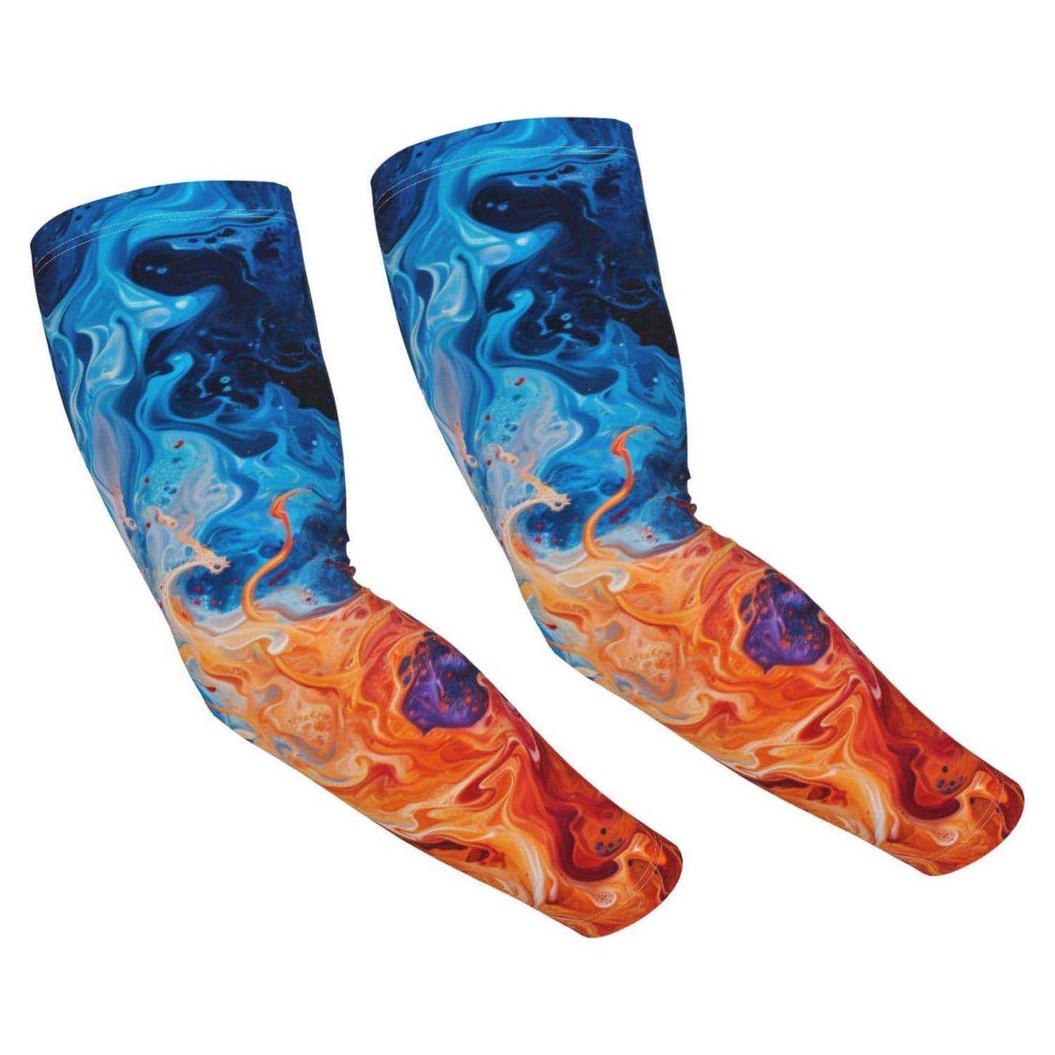 Mangas Enfriadoras UV VykmVtyb para Hombres y Mujeres - Talla Única