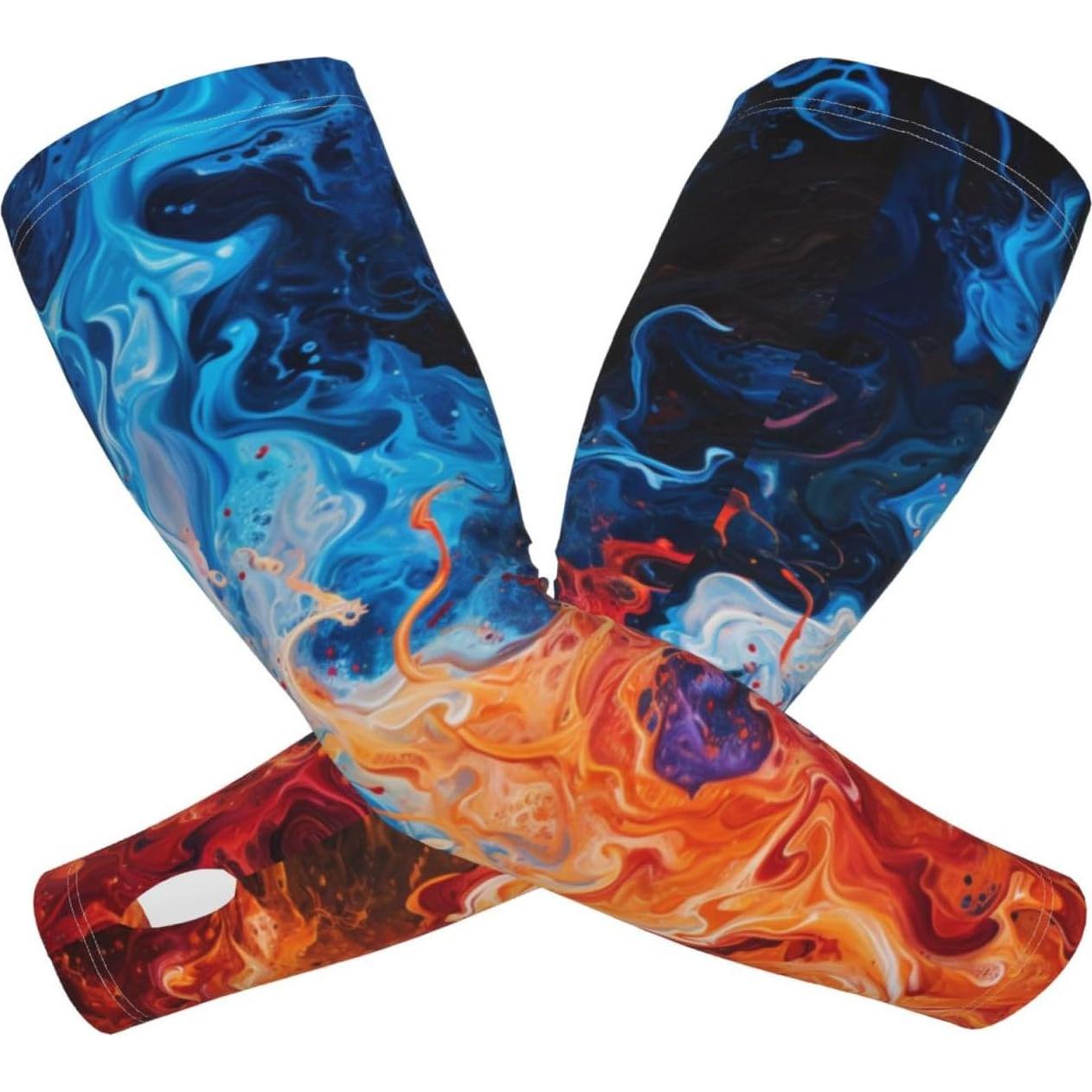 Mangas Enfriadoras UV VykmVtyb para Hombres y Mujeres - Talla Única