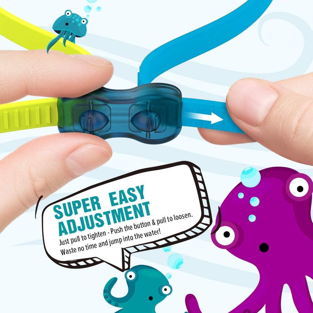 Gafas de natación para niños OutdoorMaster 2 Pack - Diseño pez