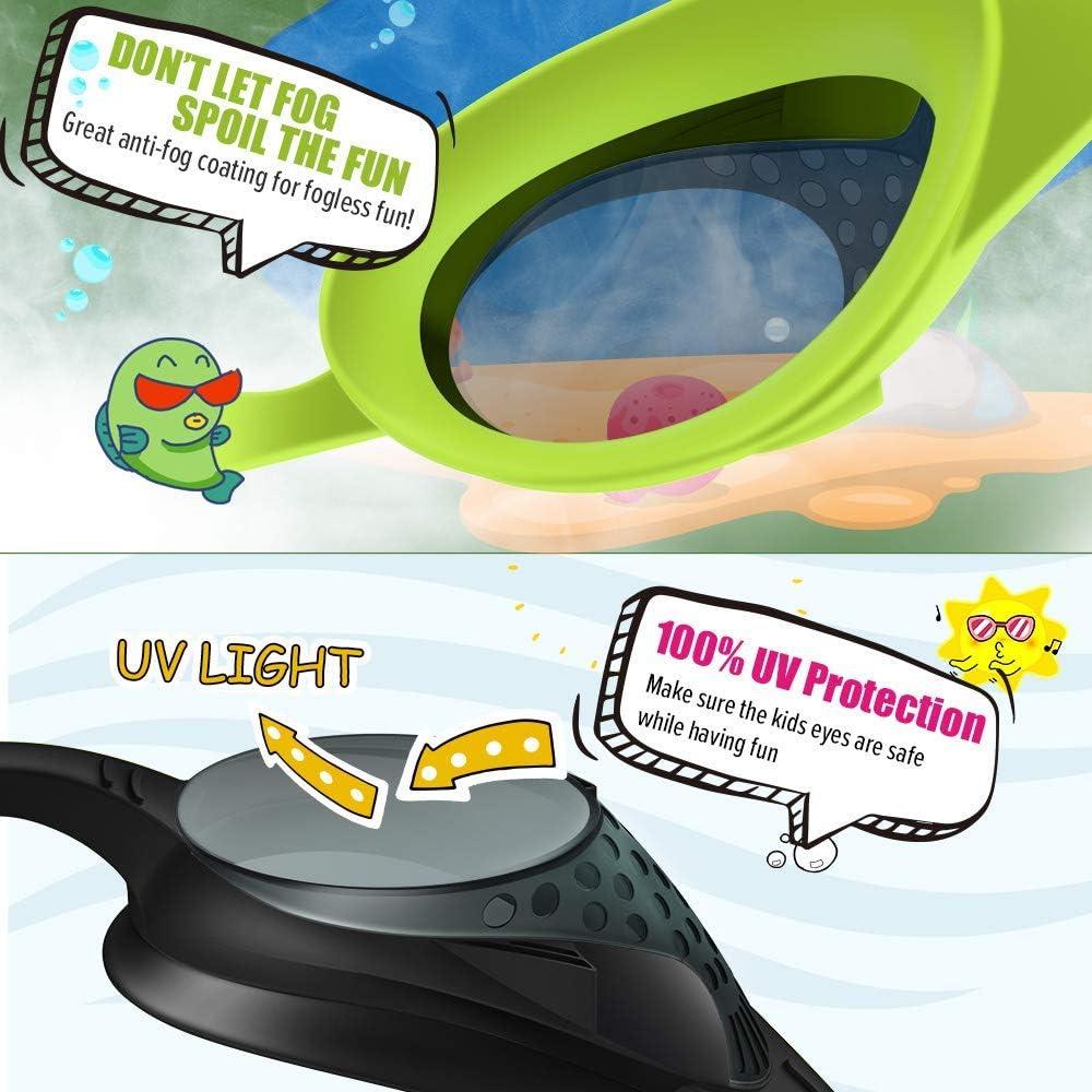 Gafas de natación para niños OutdoorMaster 2 Pack - Diseño pez