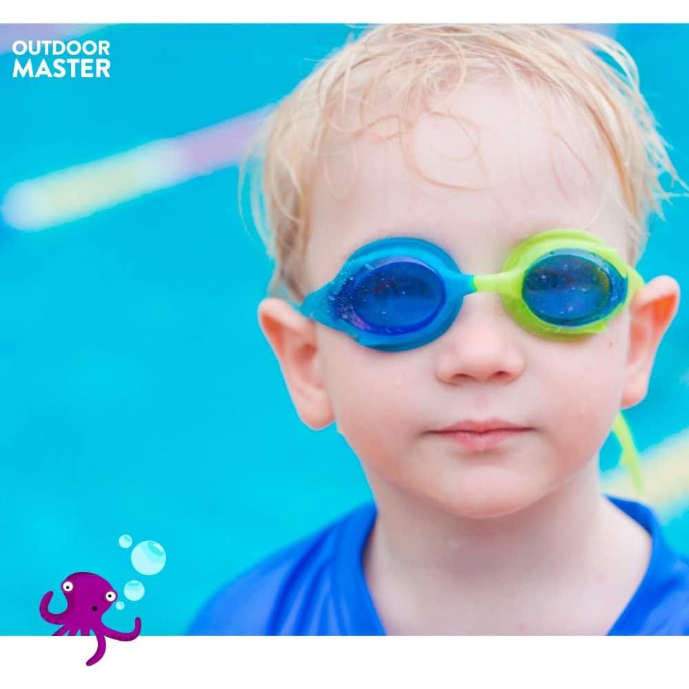 Gafas de natación para niños OutdoorMaster 2 Pack - Diseño pez