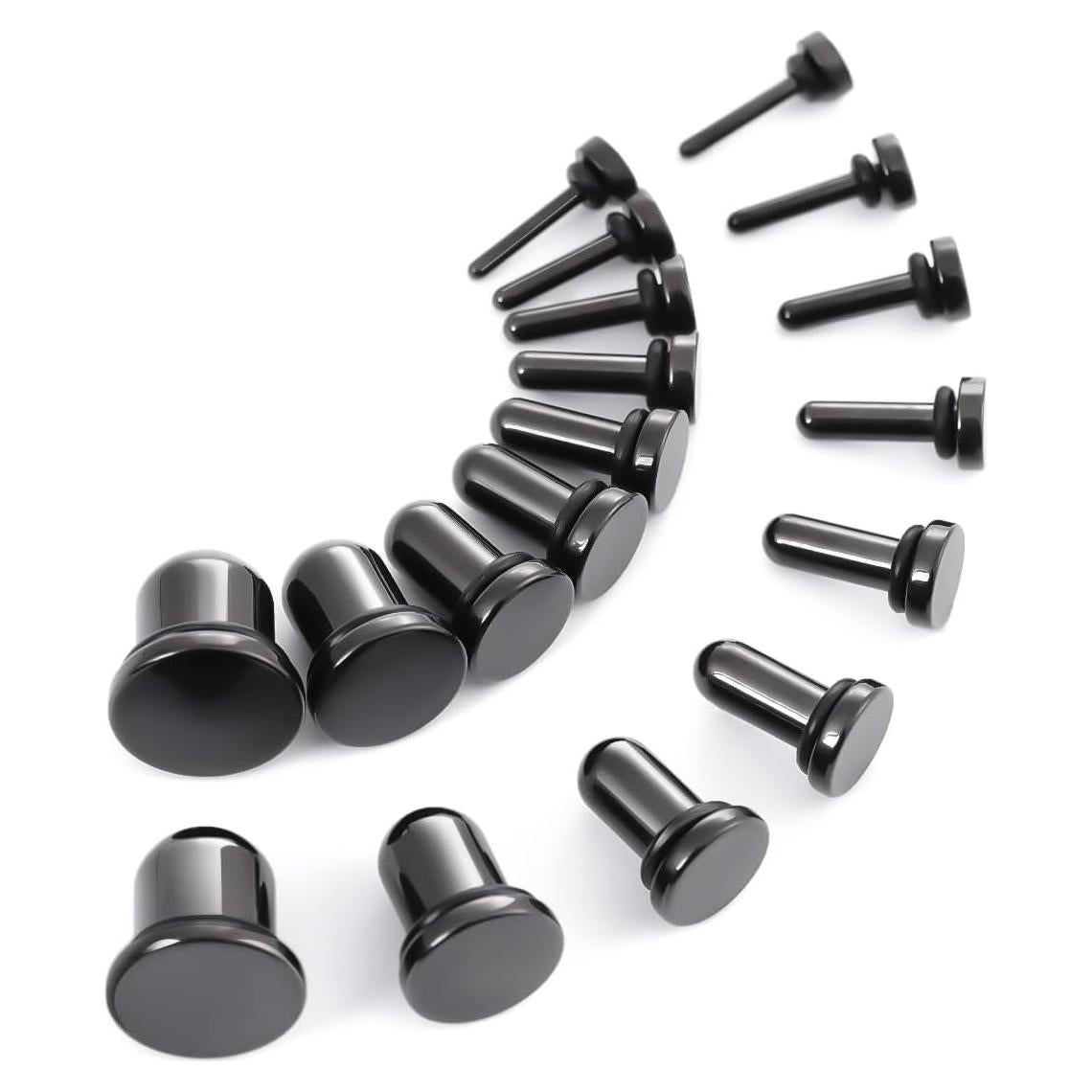 Kit de Estiramiento 18PCS TBOSEN Acero Inoxidable Quirúrgico 14G-00G