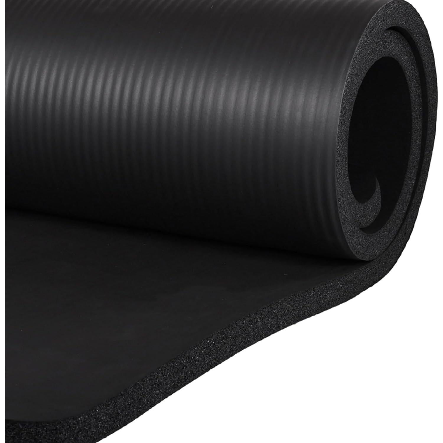 Set de Yoga BalanceFrom 7 Piezas con Esterilla 2.54 cm Negro