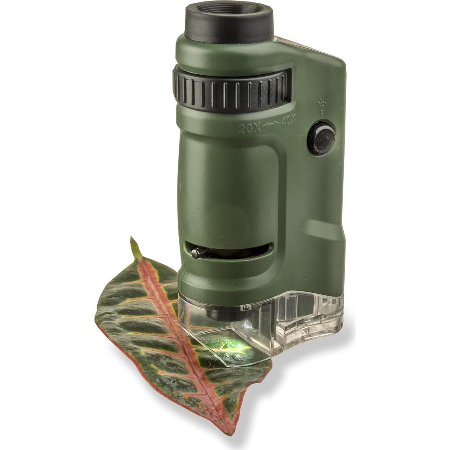 Microscopio de Bolsillo Carson MicroBrite 20x-40x LED - Juego de 6