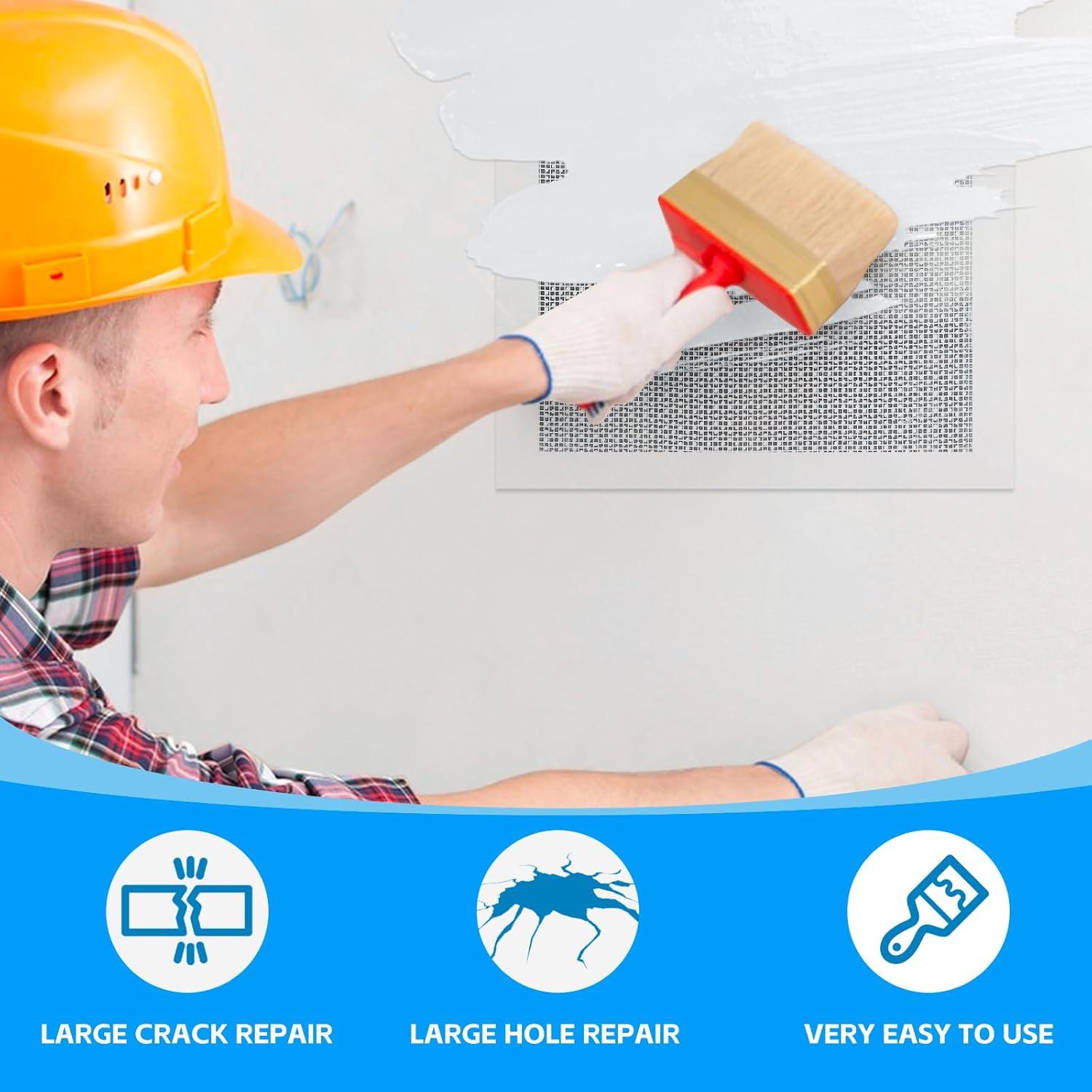 Kit de Reparación de Parches de Pared GMingZTong 4 Piezas 25 cm