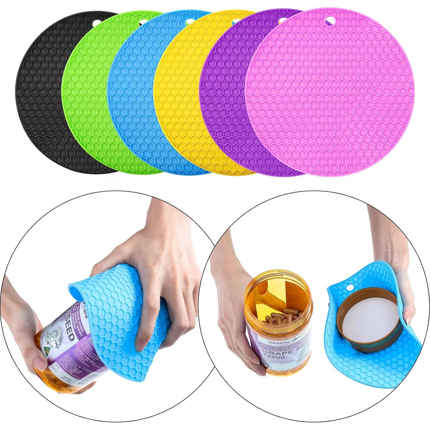 Alfombrillas de Silicona Boao 6 Piezas Antideslizantes 18x18cm