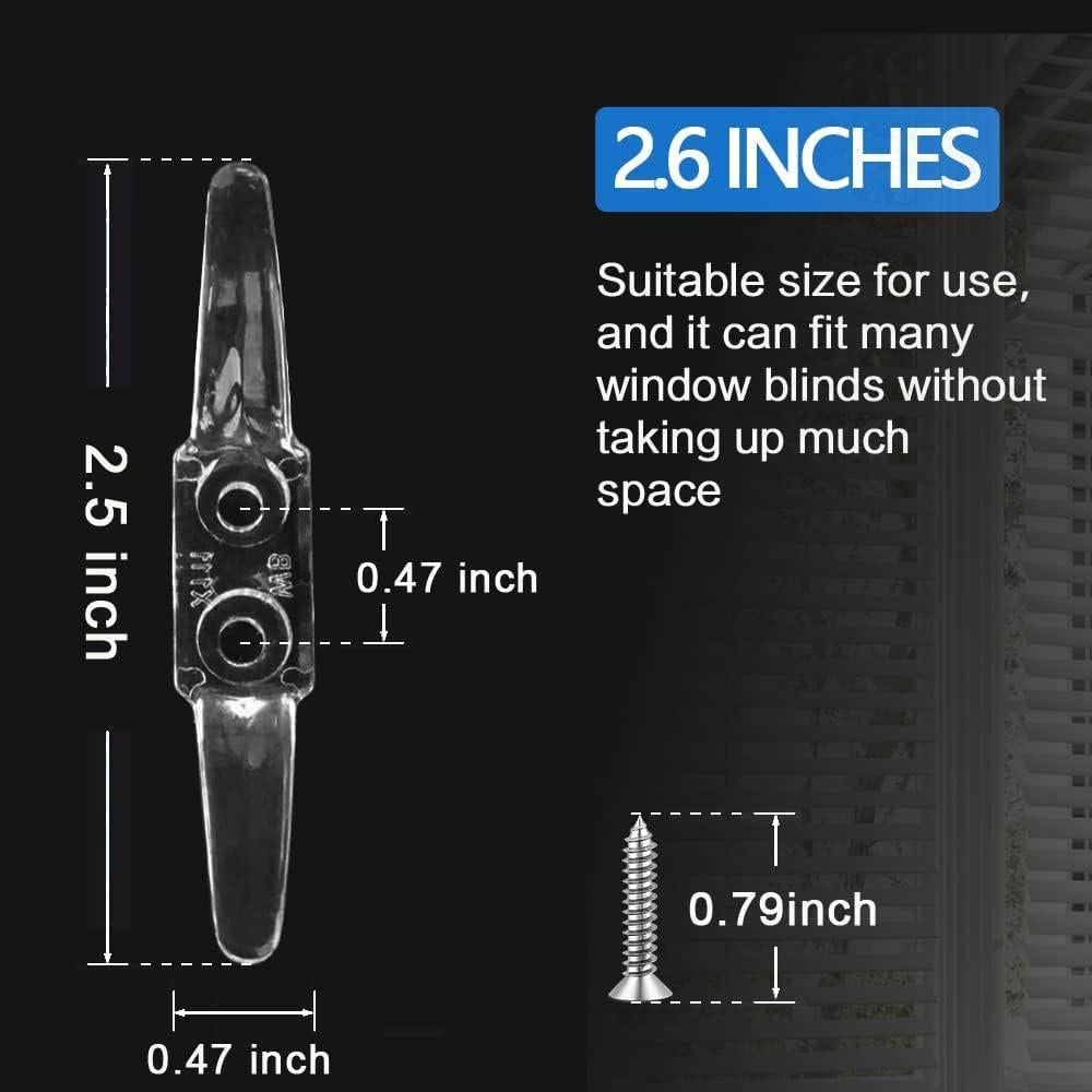 Ganchos para Cuerda de Cortinas Lofrinc - 4 Piezas Transparentes