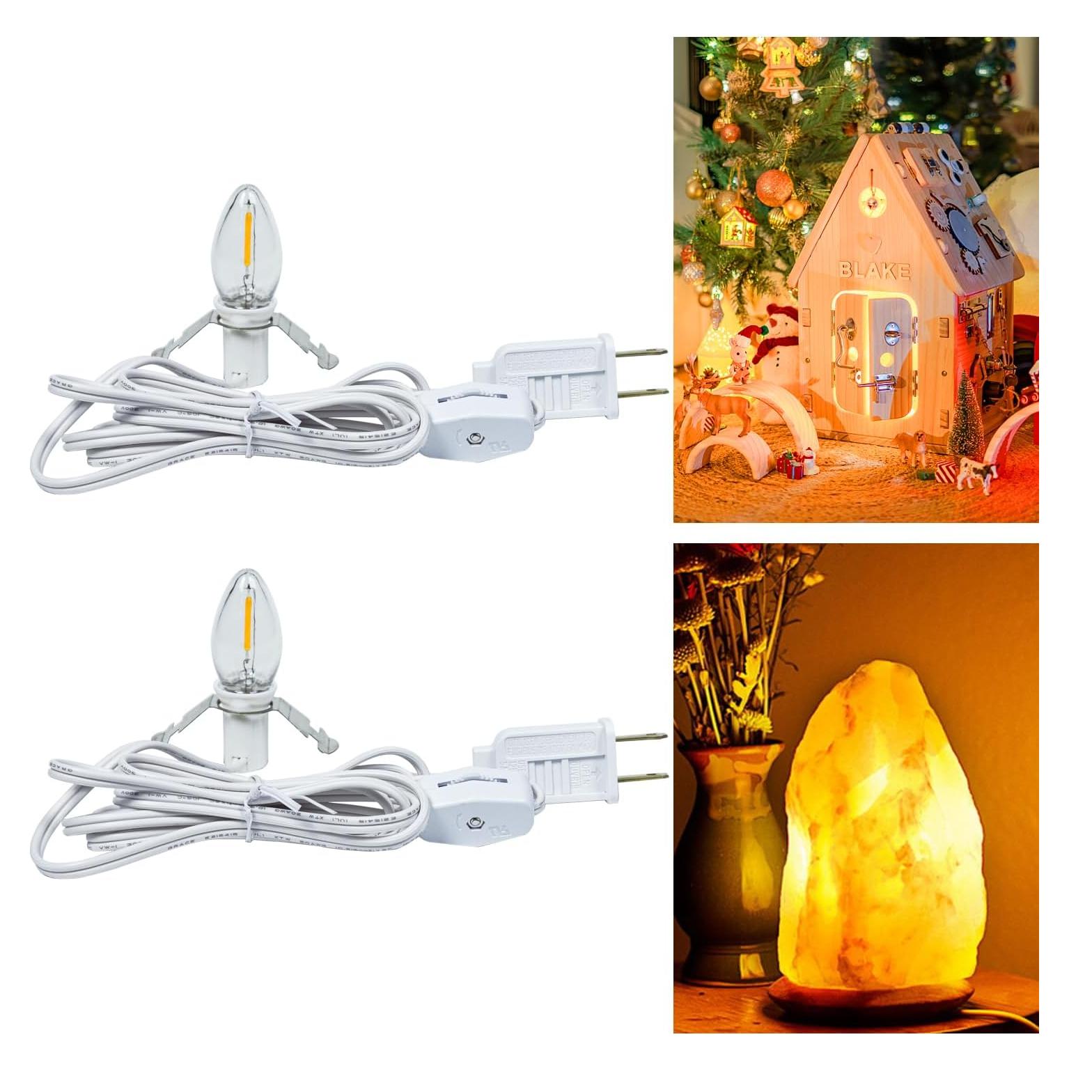 Cordón Accesorio LED C7 Tiadio 2.29m con Interruptor E12