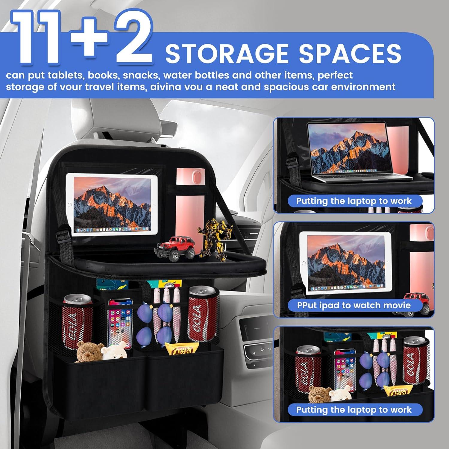 Organizador de Asiento de Coche Genérico Negro 1 Pieza 11L