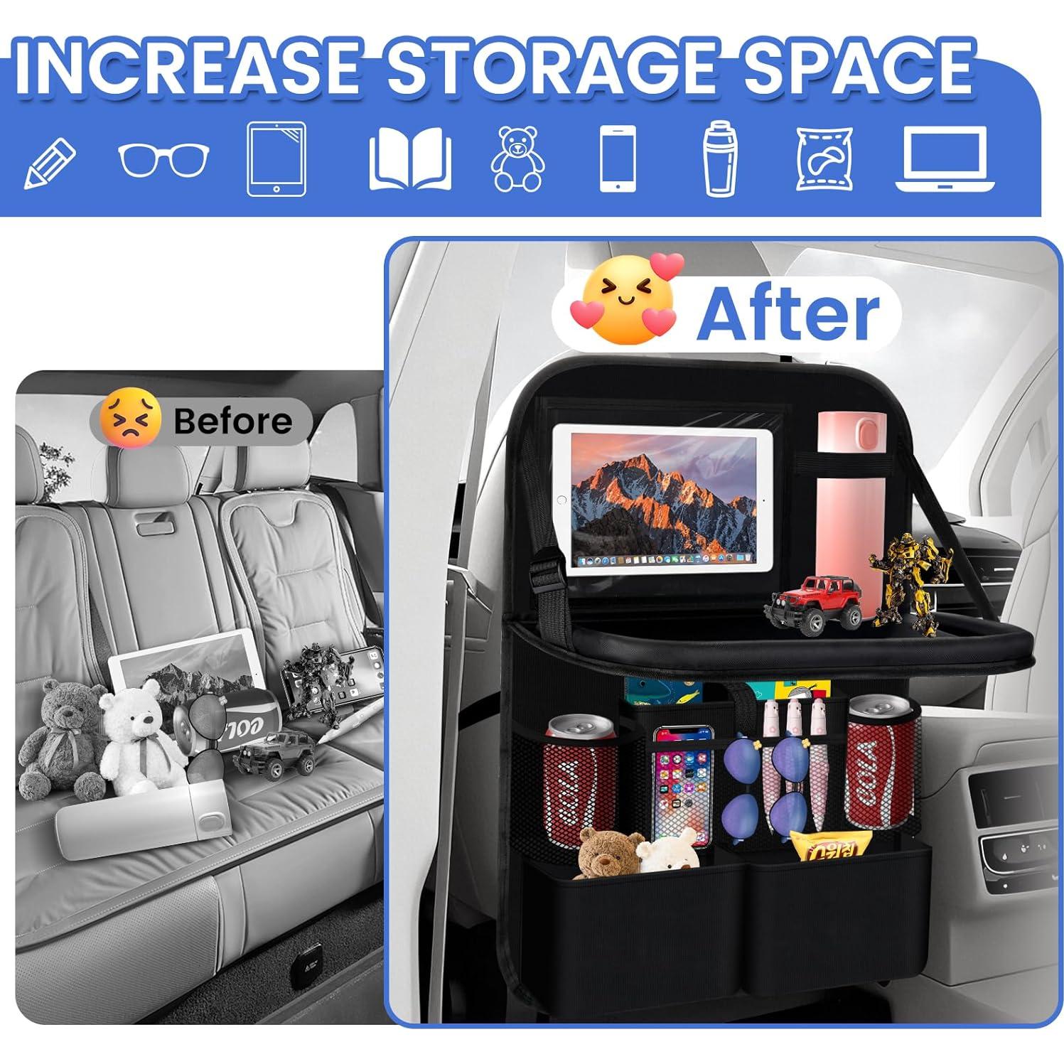 Organizador de Asiento de Coche Genérico Negro 1 Pieza 11L