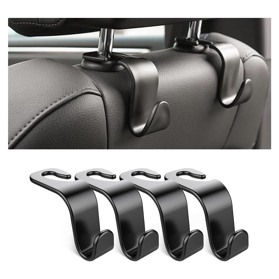 Gancho para Reposacabezas de Automóvil Osilly - 4 Piezas Negro