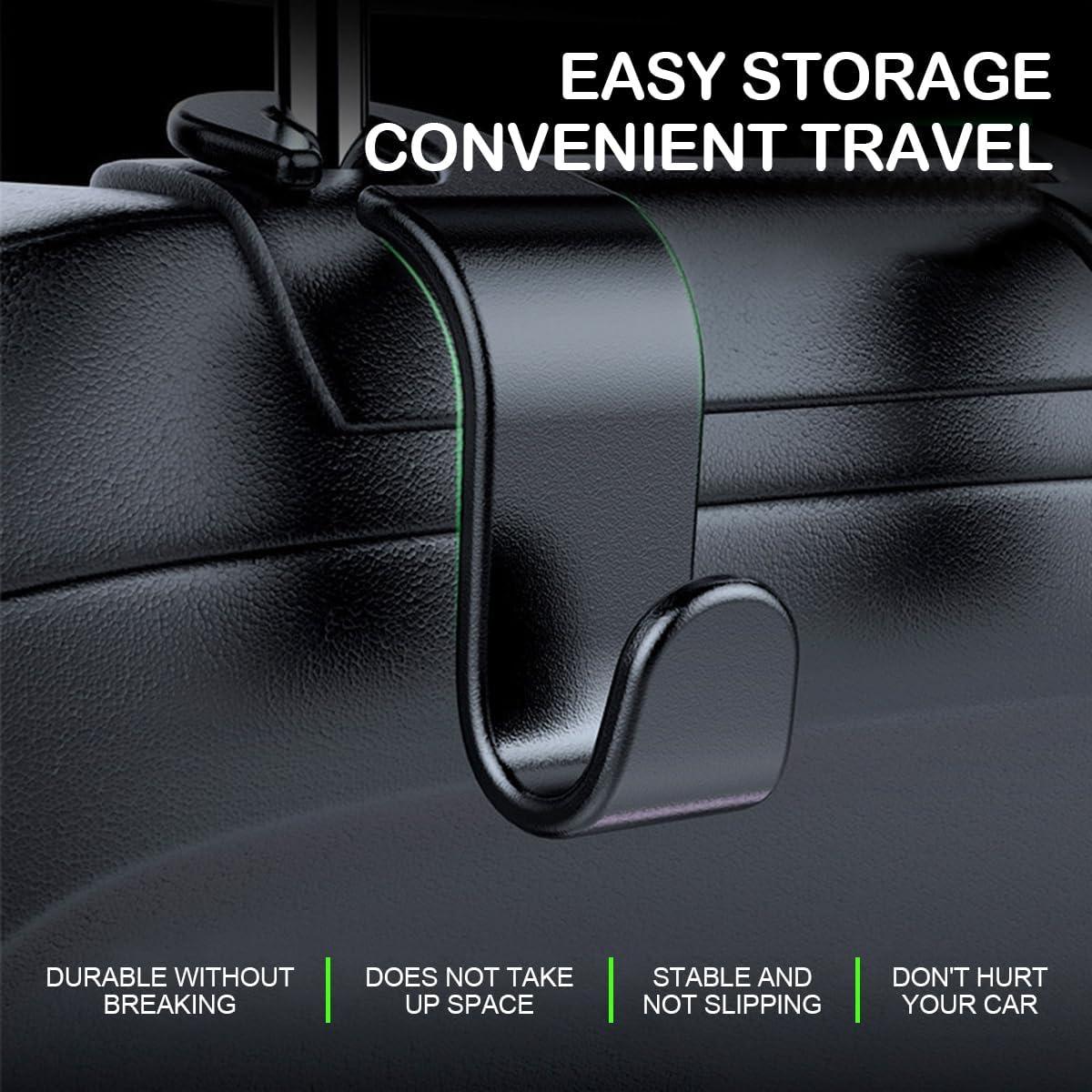 Gancho para Reposacabezas de Automóvil Osilly - 4 Piezas Negro