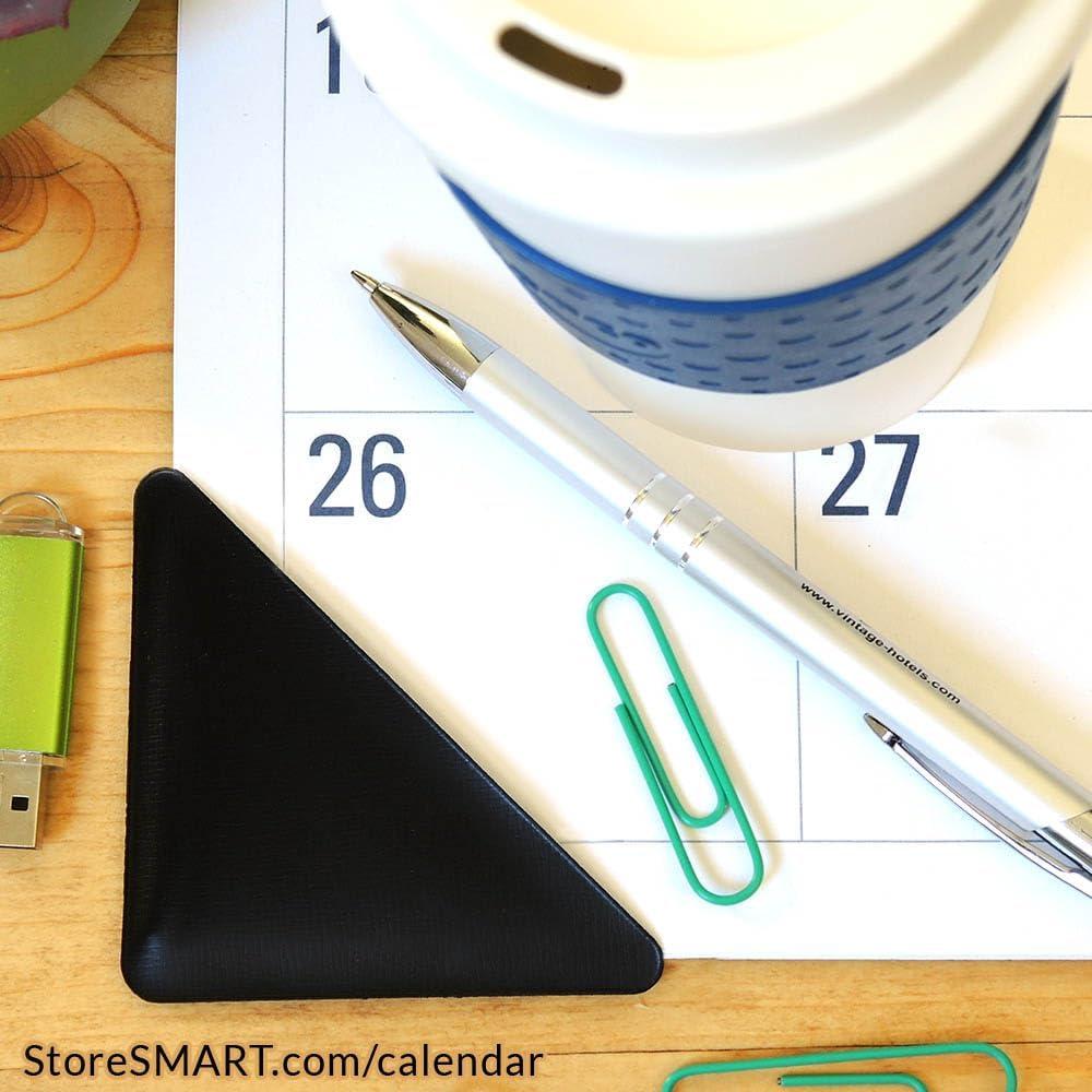 Esquinas de Calendario StoreSMART - Vinilo Negro - Paquete de 4