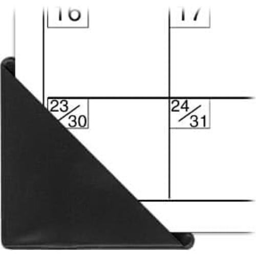 Esquinas de Calendario StoreSMART - Vinilo Negro - Paquete de 4