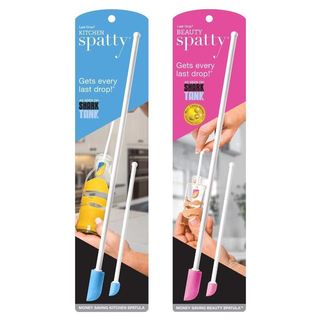 Espátulas Spatty Daddy 15 y 30 cm Rosa/Azul - Herramienta de Belleza