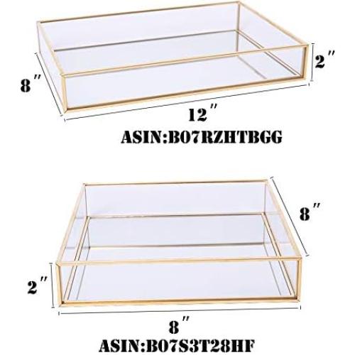Bandeja Decorativa Sooyee Dorada Cuadrada 20x20 cm