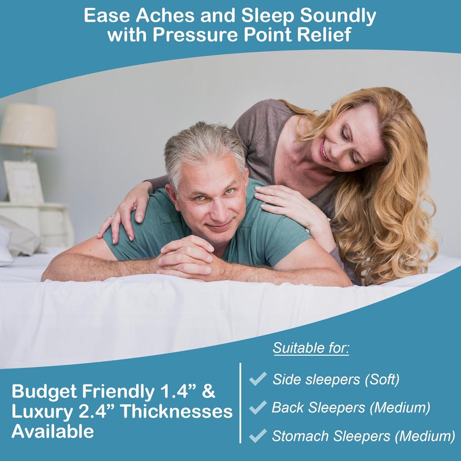 Colchón de Látex Orgánico Turmerry Individual 3.56 cm Firmeza Media