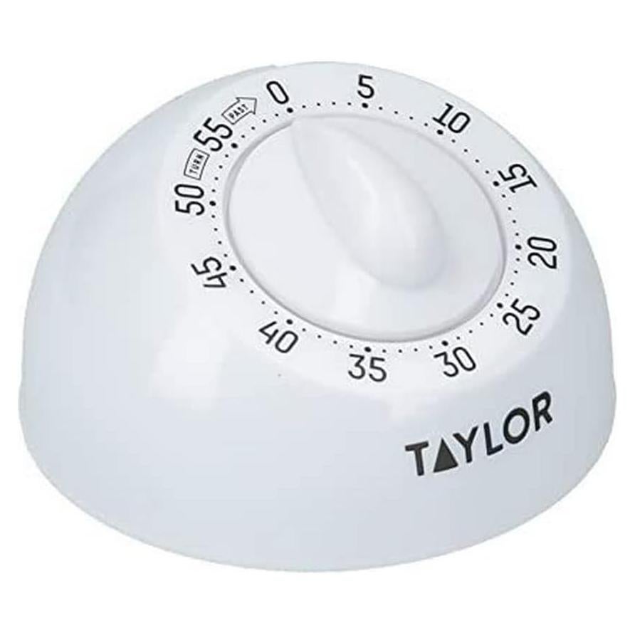 Temporizador de Cocina Mecánico Taylor 60 Minutos Blanco
