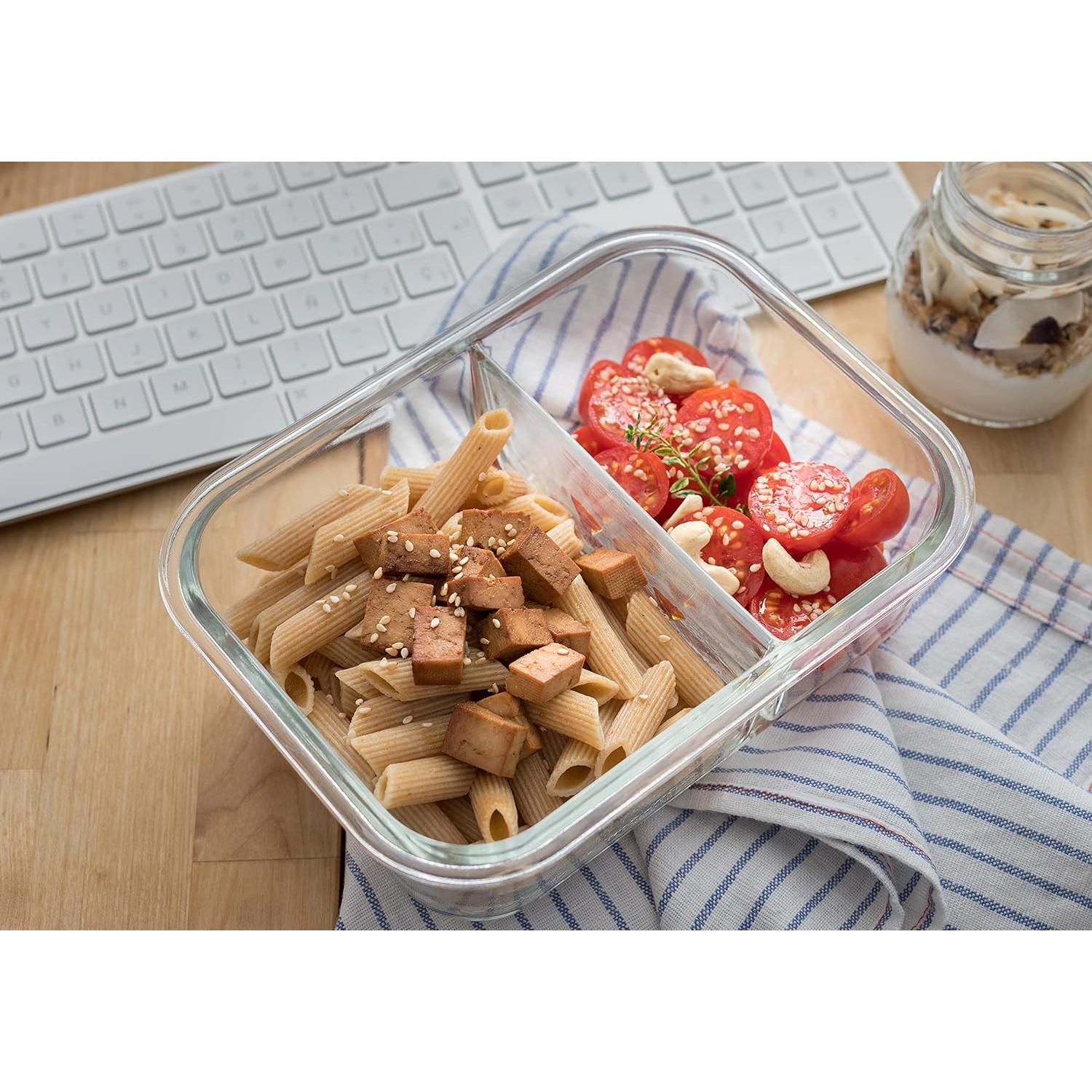 Set de 2 Recipientes de Almacenamiento de Vidrio Moss & Stone 1500ML y 1000ML