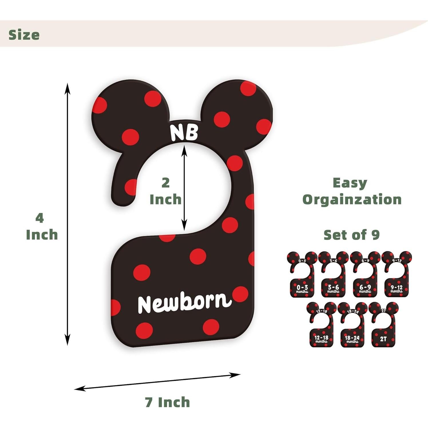 Divisores de Armario para Bebés JMOST - Organizador 0-24 Meses