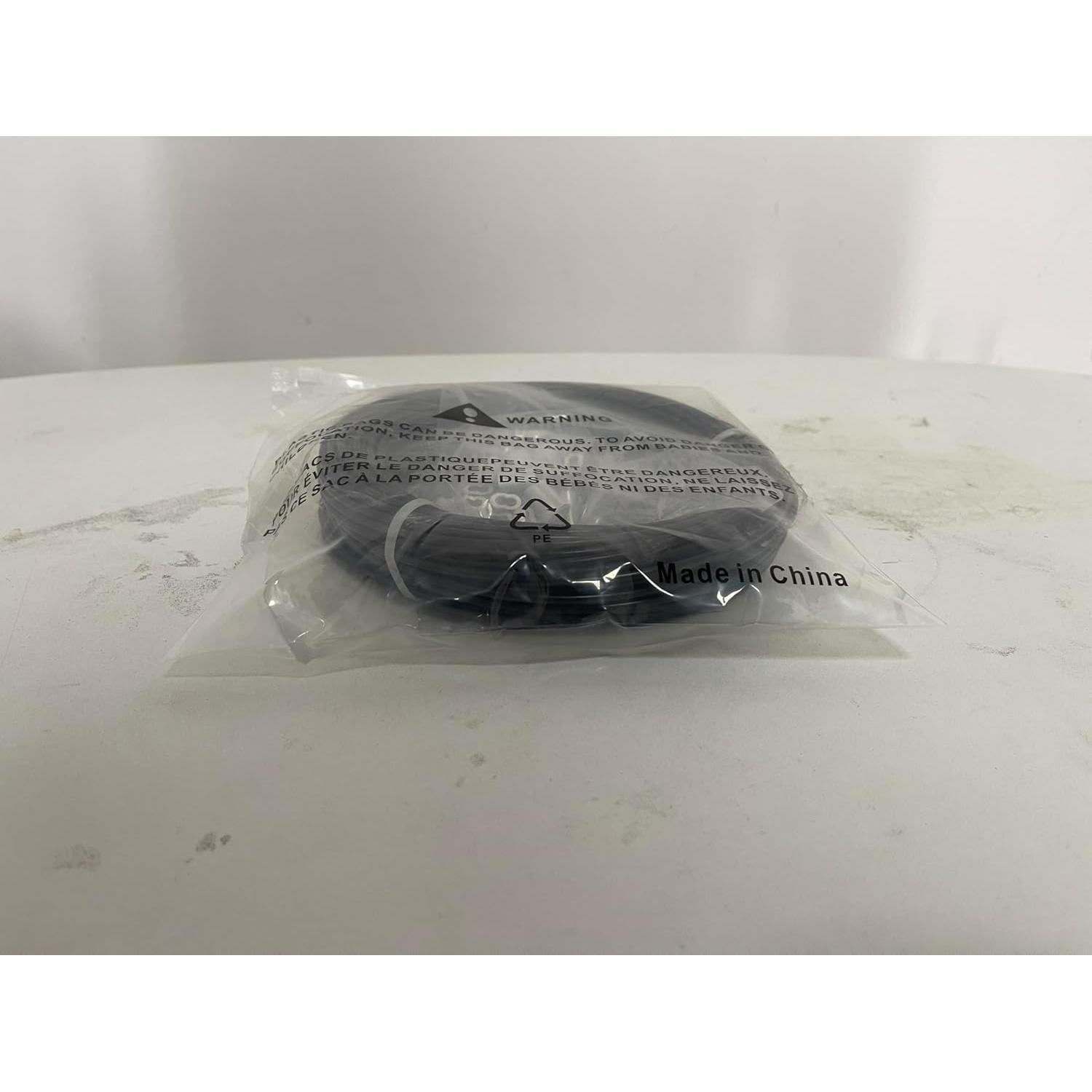 Kit de Cable de Acero Inoxidable 1/8 TooTaci 30.48m Vinilo Negro