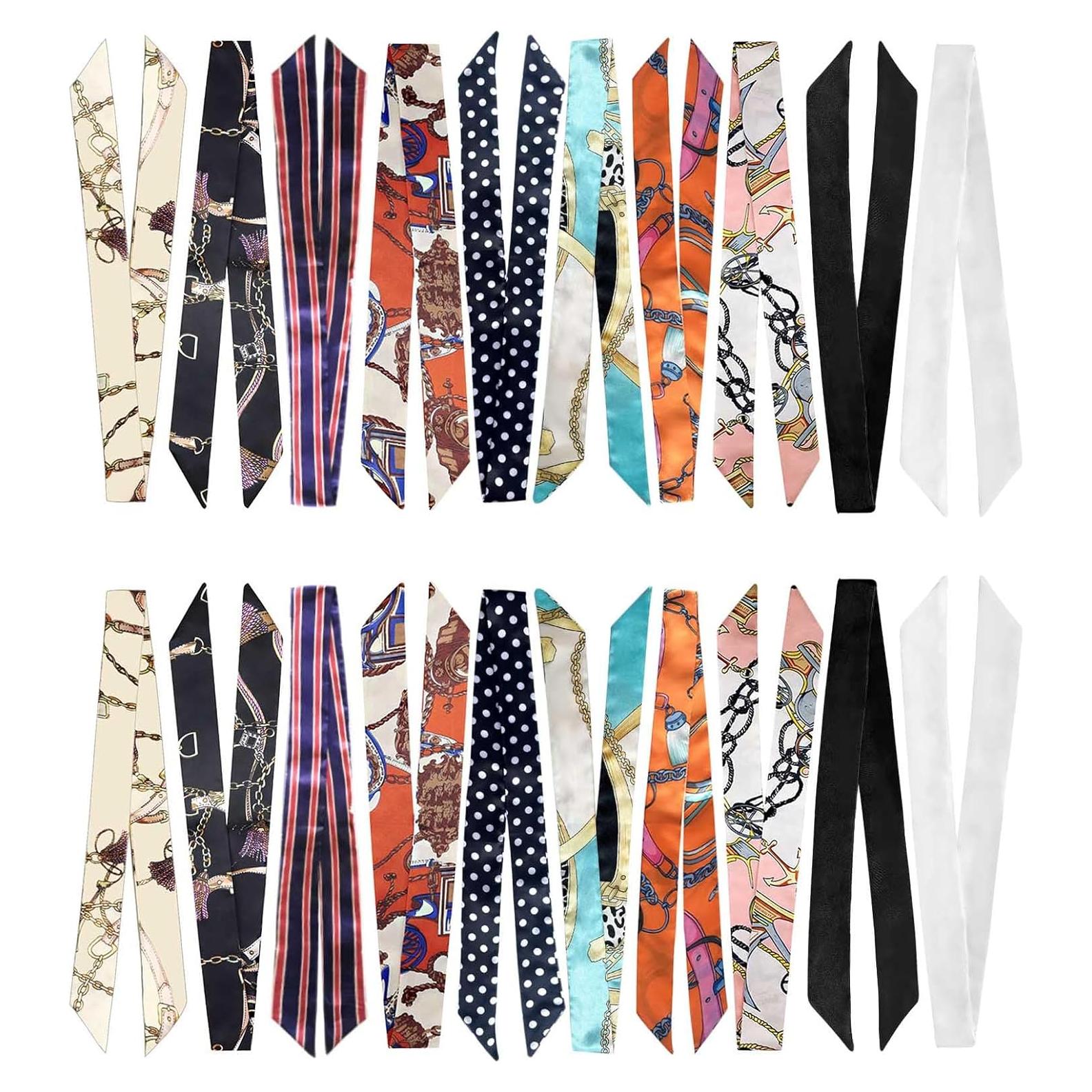 Bolsas de Bufanda para Mujeres KCCTOO - 20 Piezas de Seda Imitación