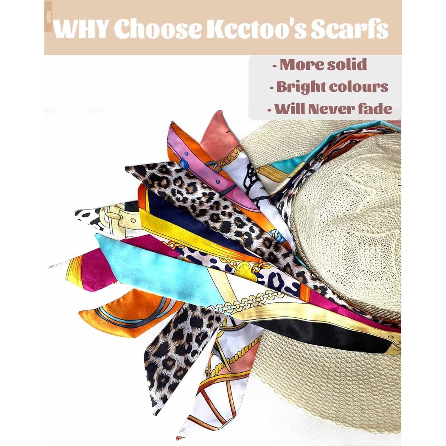 Bolsas de Bufanda para Mujeres KCCTOO - 20 Piezas de Seda Imitación