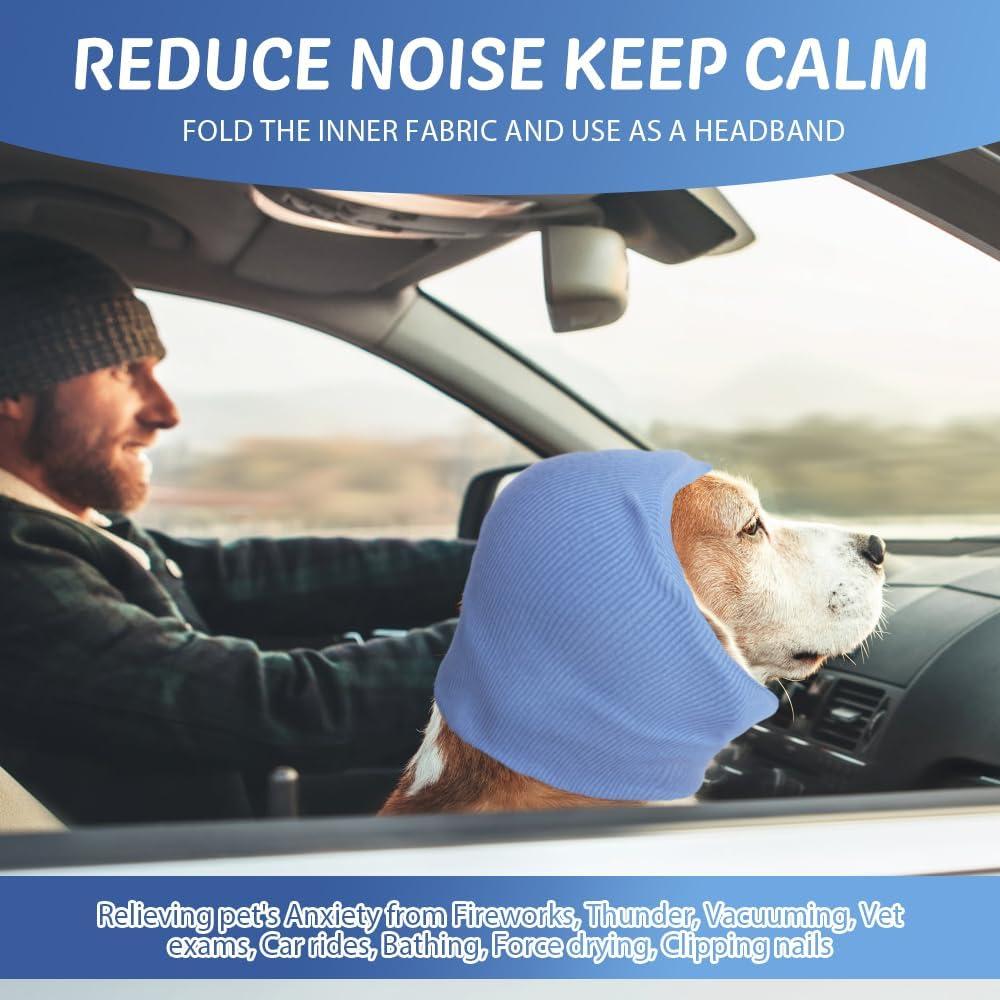 Snood Calmante para Perros COMFPET Azul Tamaño S