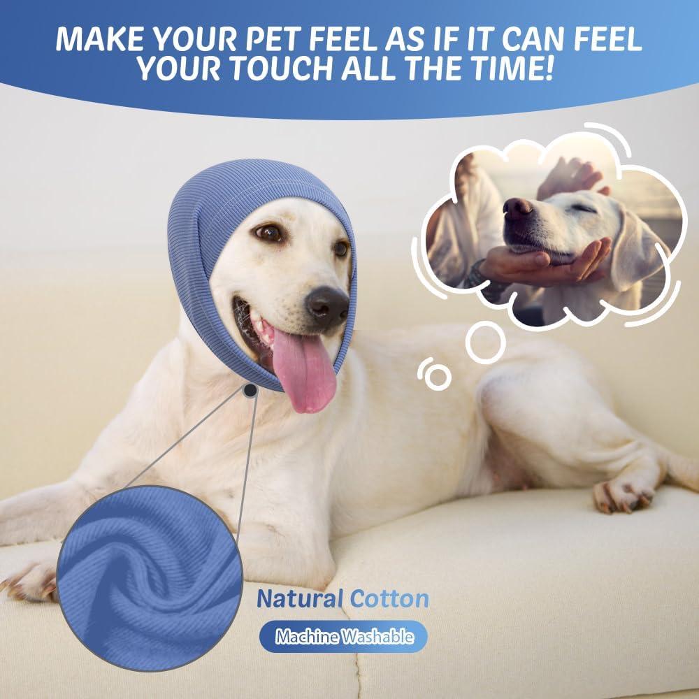 Snood Calmante para Perros COMFPET Azul Tamaño S