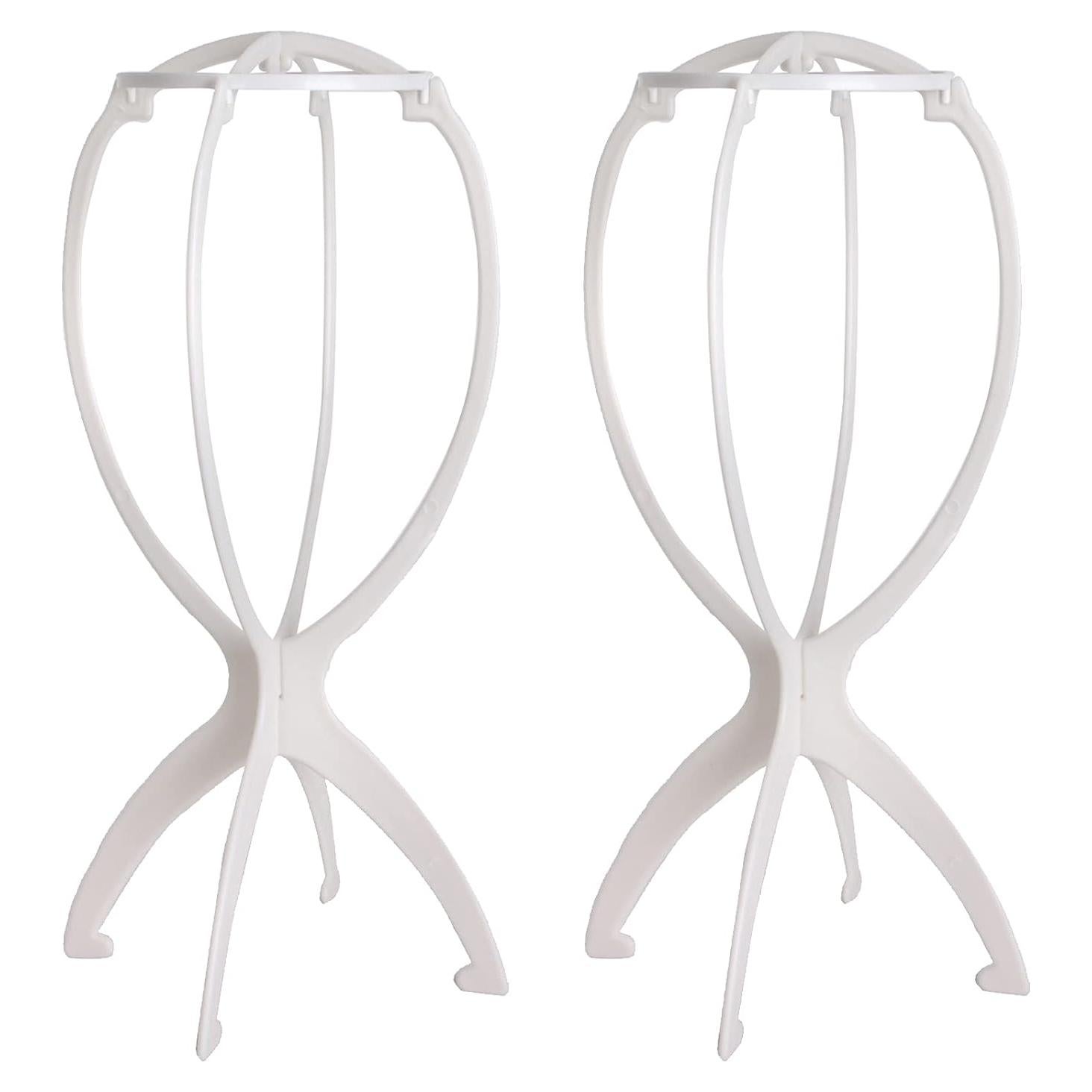 Soporte para Pelucas Plegable MapofBeauty 2 Unidades Blanco