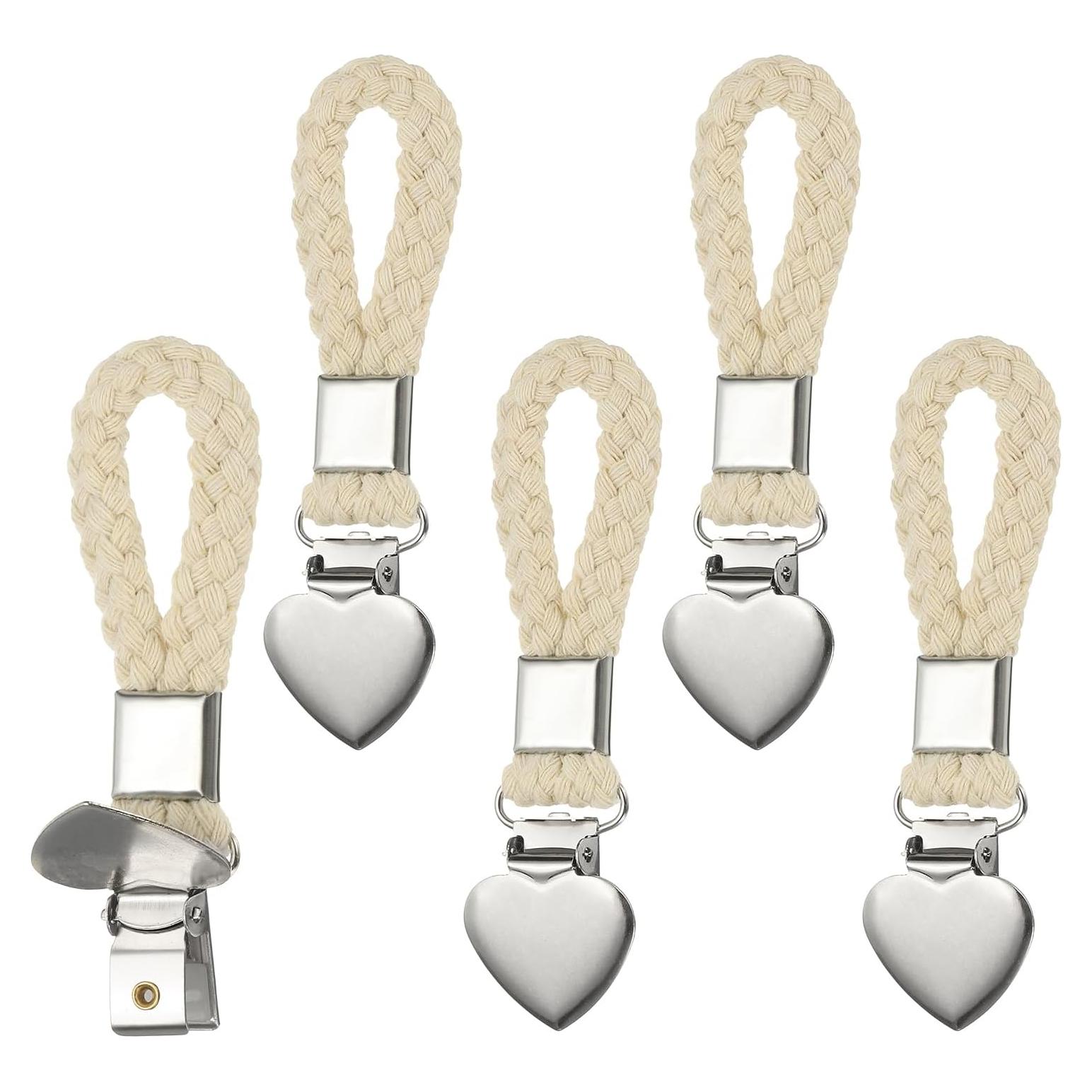 Clips para Toallas de Té PATIKIL 5 Pcs Beige 11x3.05 cm